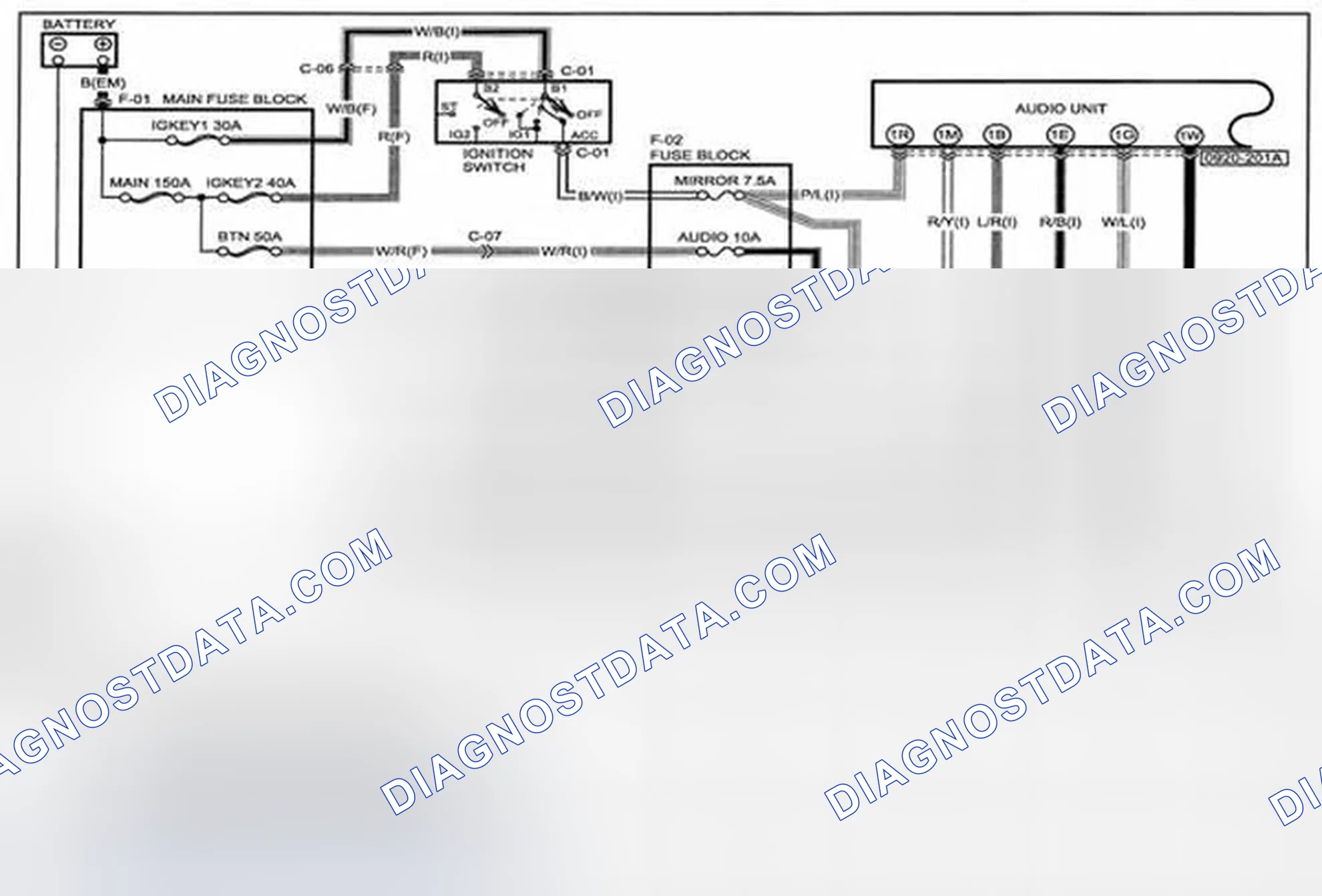 Scheme 284: Audio System (Except Bose® Type Audio) Wiring Diagram - 0920-2a (1 Of 2)