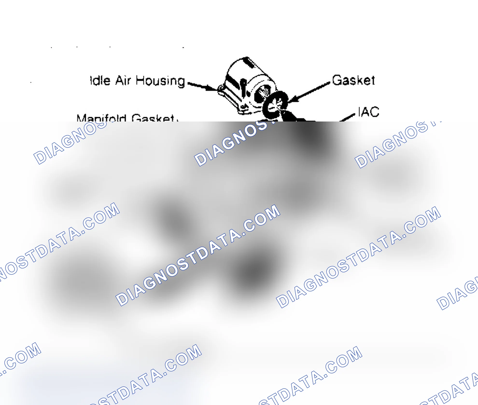 Scheme 37: Exploded View of Typical Throttle Body All models have similar parts in different configurations.