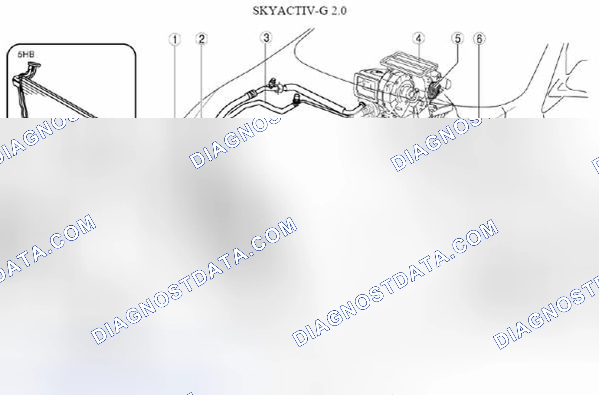 Scheme 1: Identifying HVAC Basic System Components Location - SKYACTIV-G 2.0