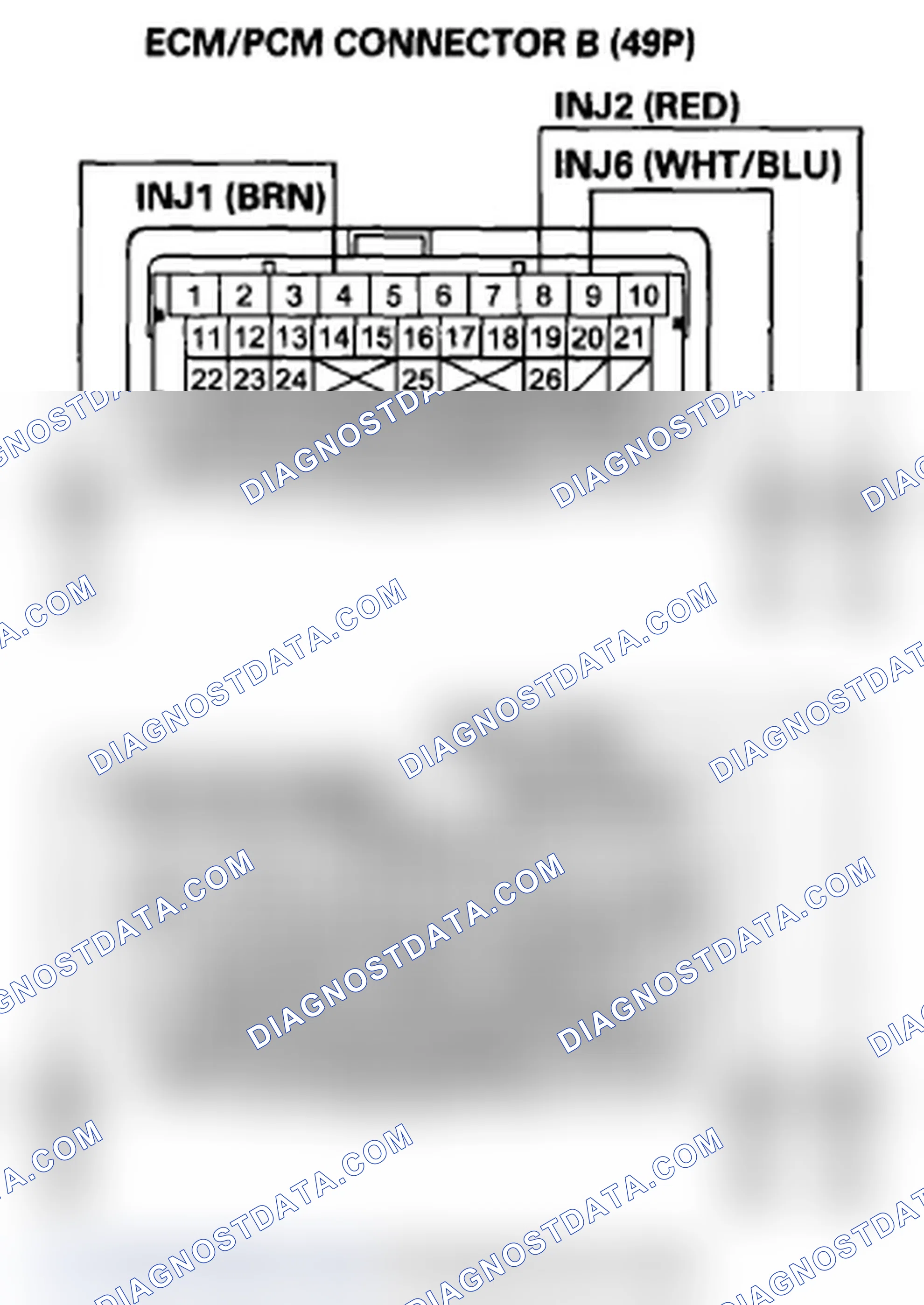 Scheme 54: DTC P0301: No. 1 Cylinder Misfire Detected; DTC P0302: No. 2 Cylinder Misfire Detected; DTC P0303: N