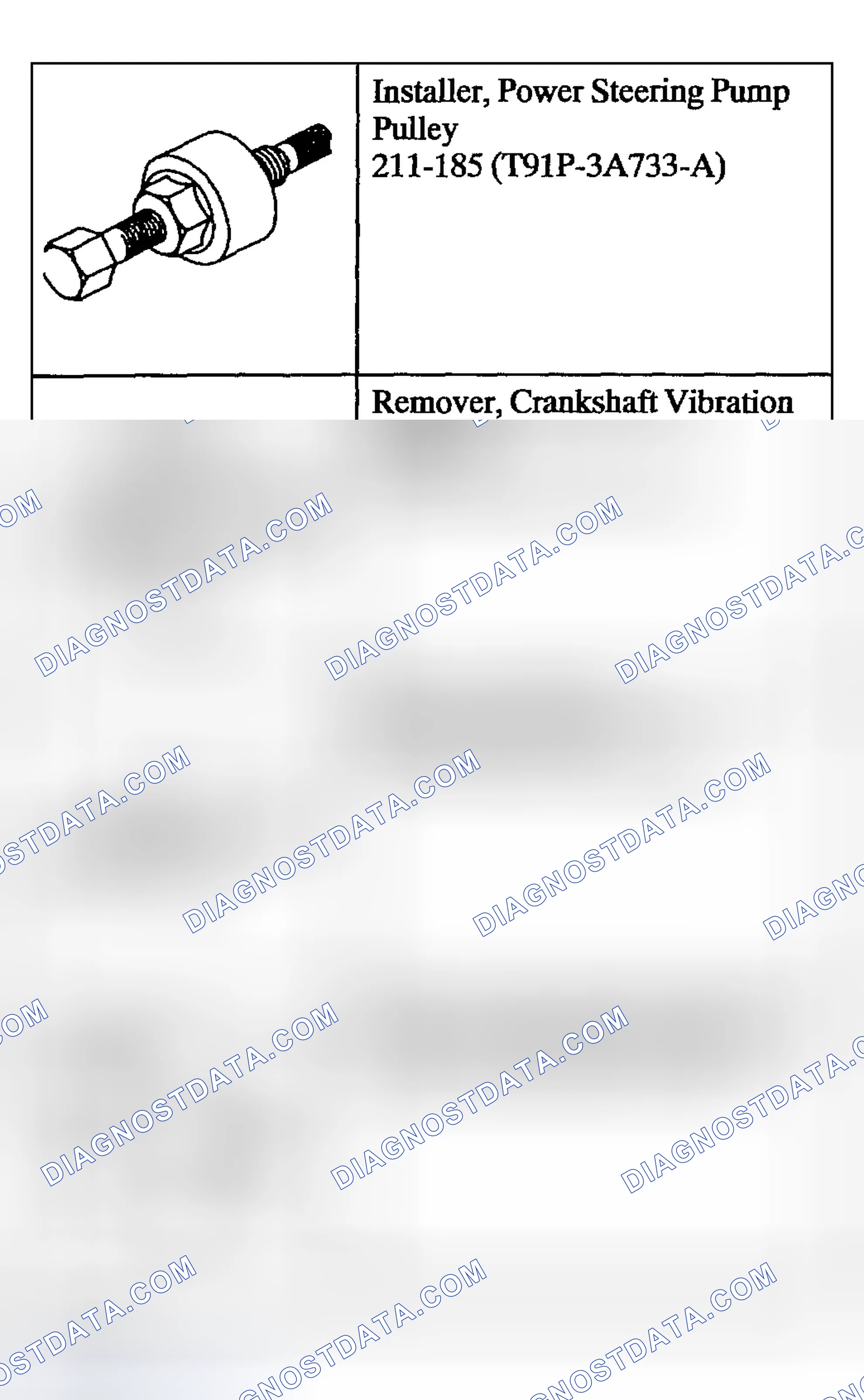 Scheme 1056: Special Tool(s)