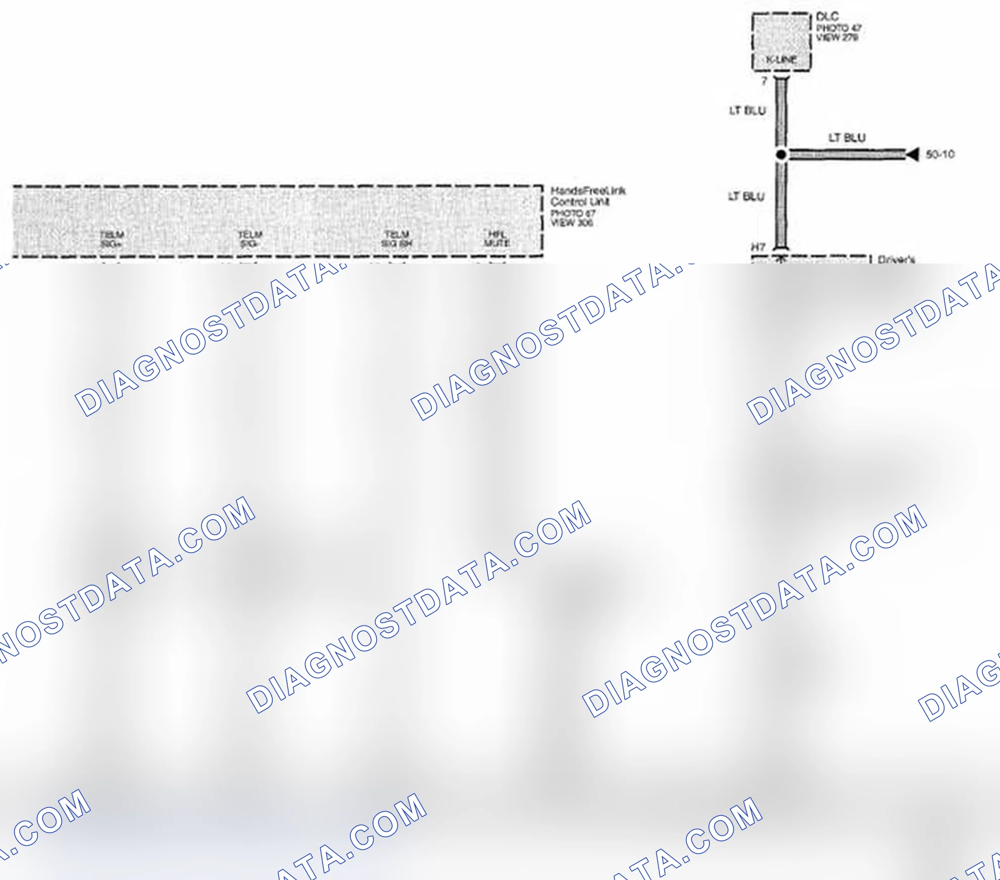 Scheme 429: Audio System Circuit Diagram - Without Navigation (Page 150-8)