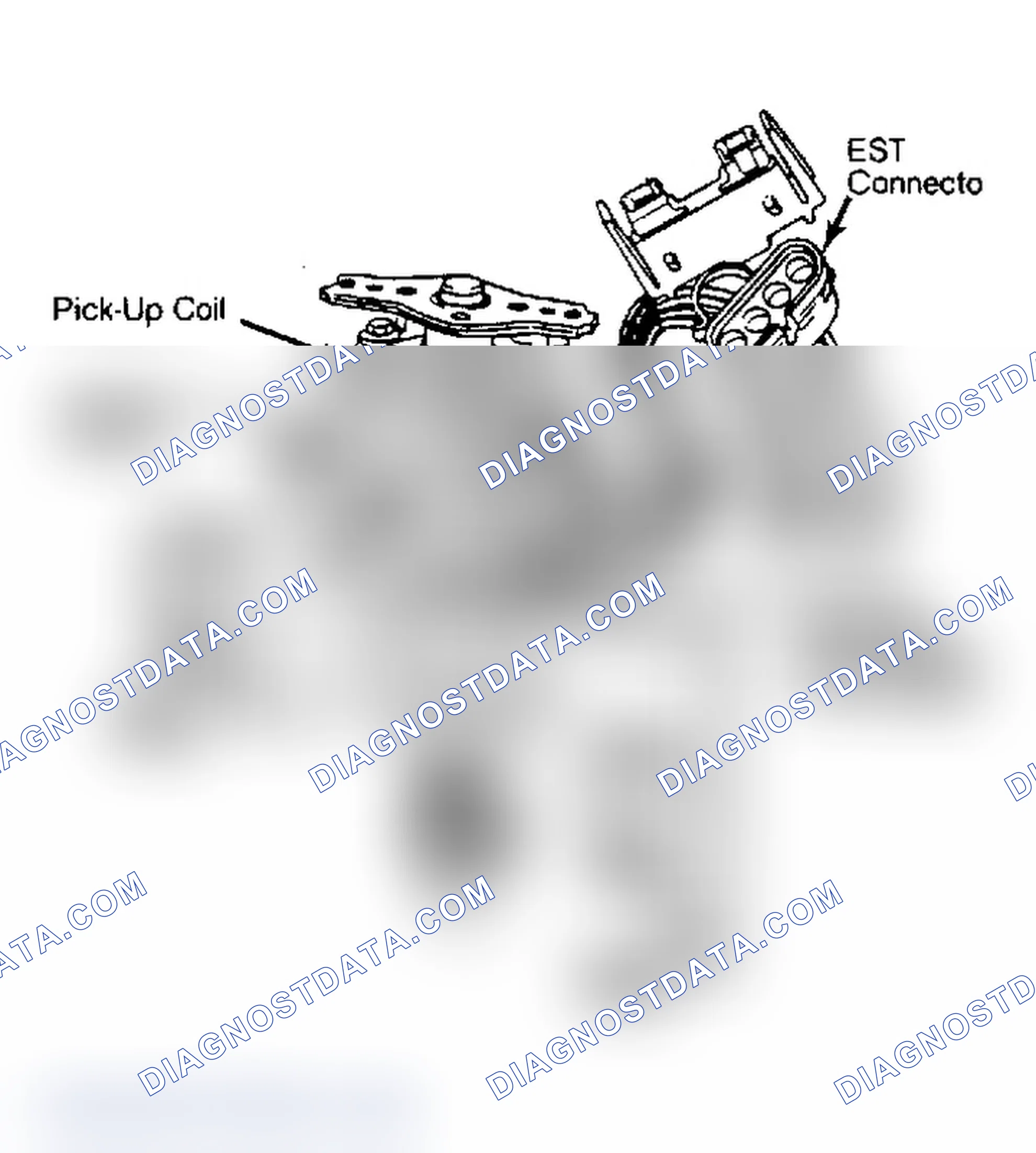 Scheme 7: Checking Distributor Pick-Up Coil Integral coil system is shown.External coil testing is similar.