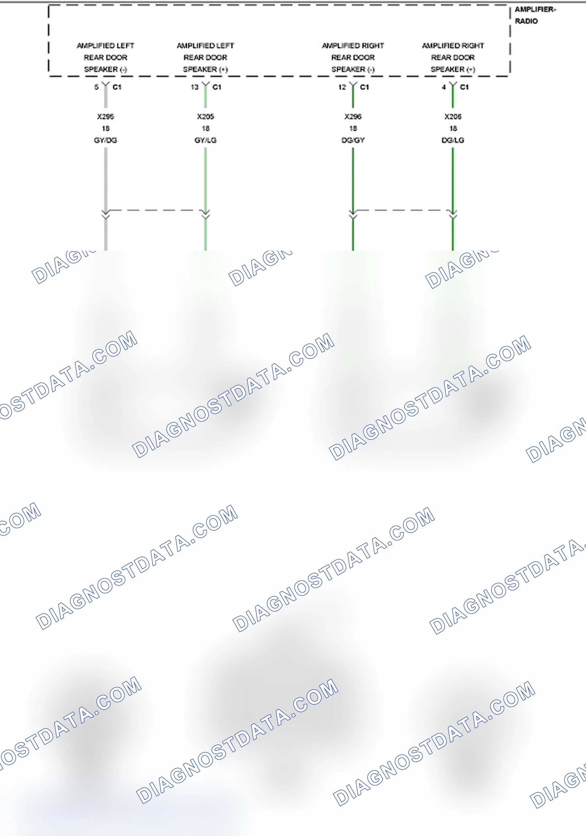 Scheme 178: B1475-CHANNEL 5 AUDIO SPEAKER OUTPUT CIRCUIT LOW