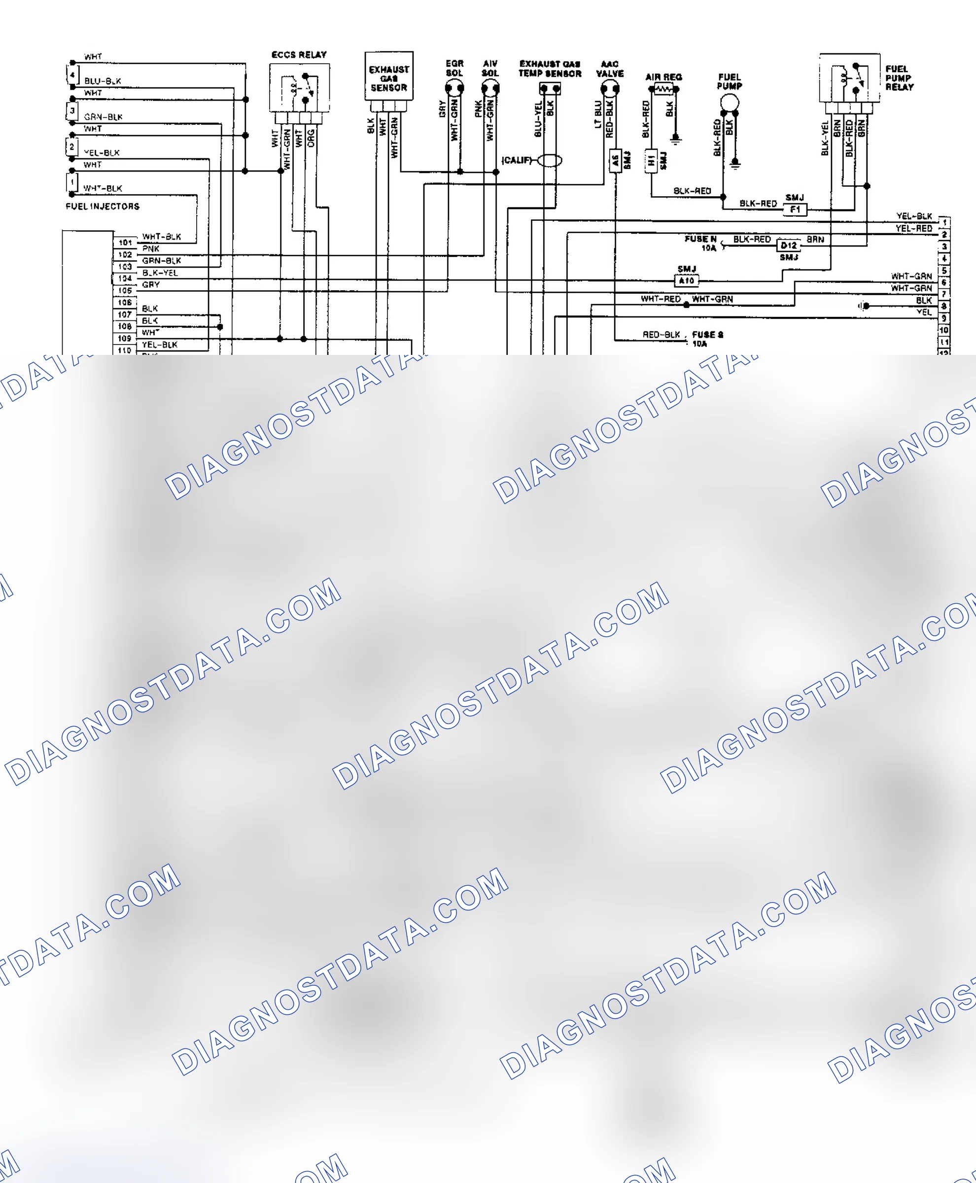 Scheme 3: Wiring Diagram (NX & Sentra 2.0L)