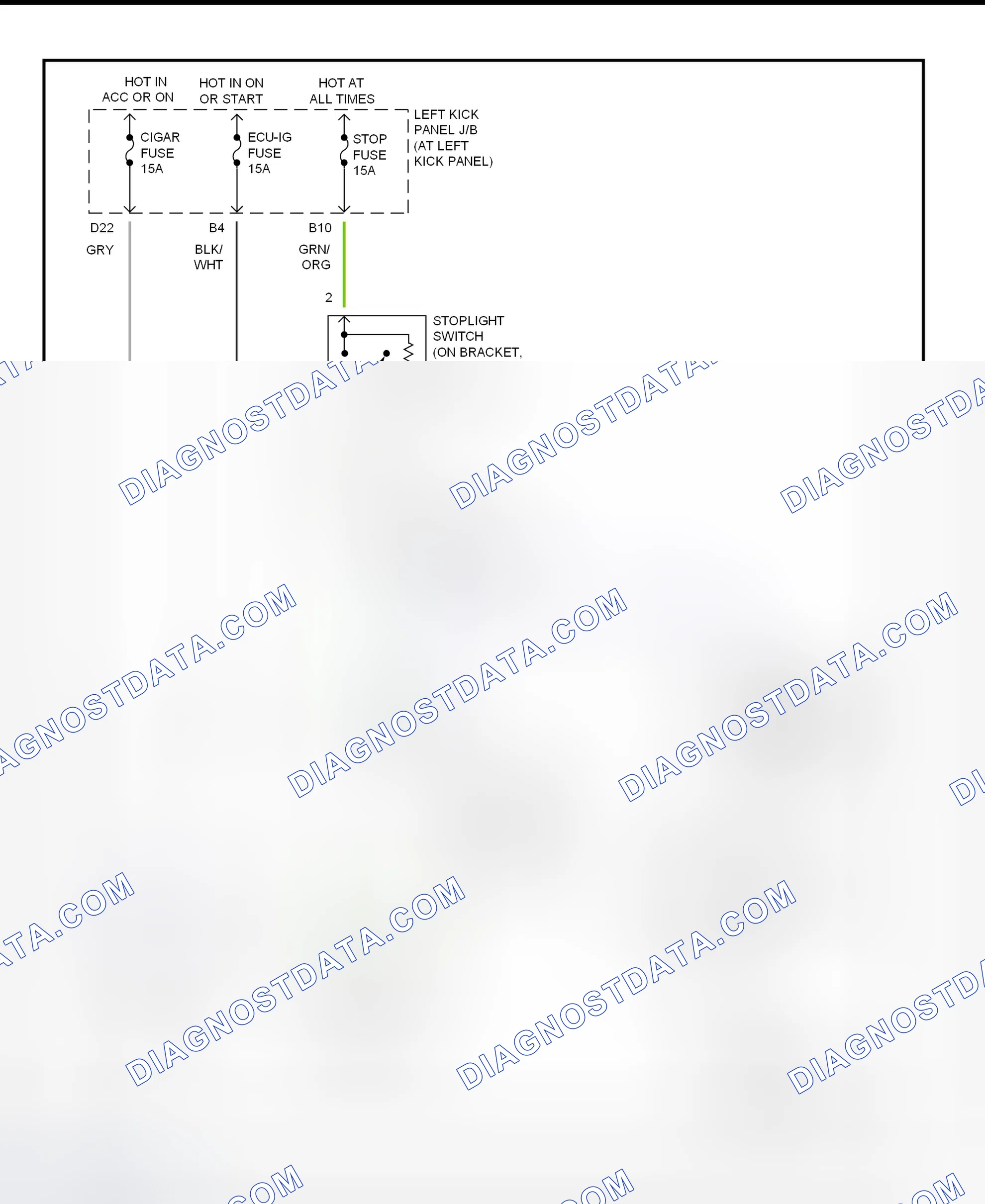 Scheme 295: Shift Interlock System Wiring Diagram (2001 - Lexus LX470)