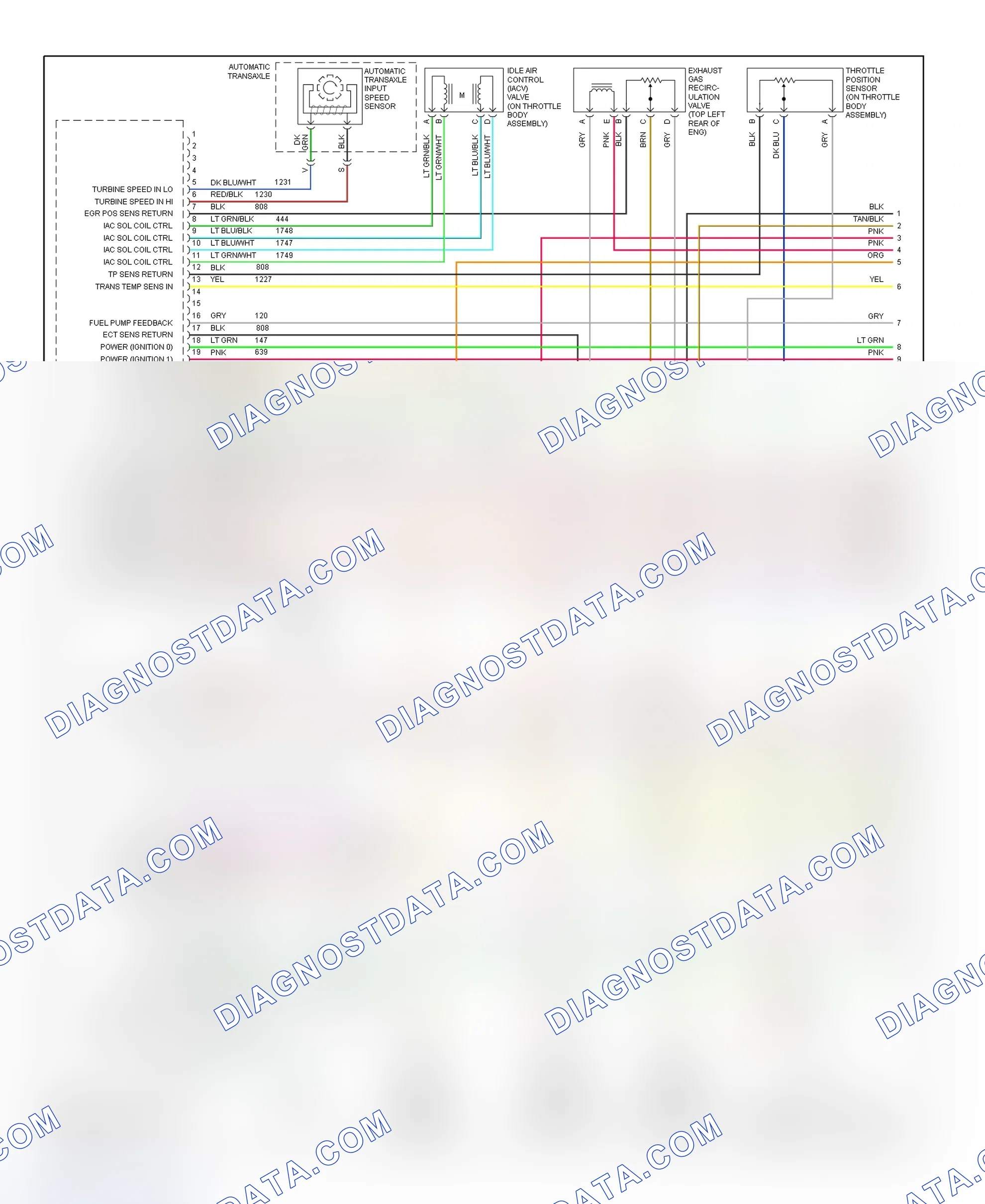Scheme 71: PCM Wiring Diagram (DeVille & Eldorado - 4.6L - 1 Of 4)