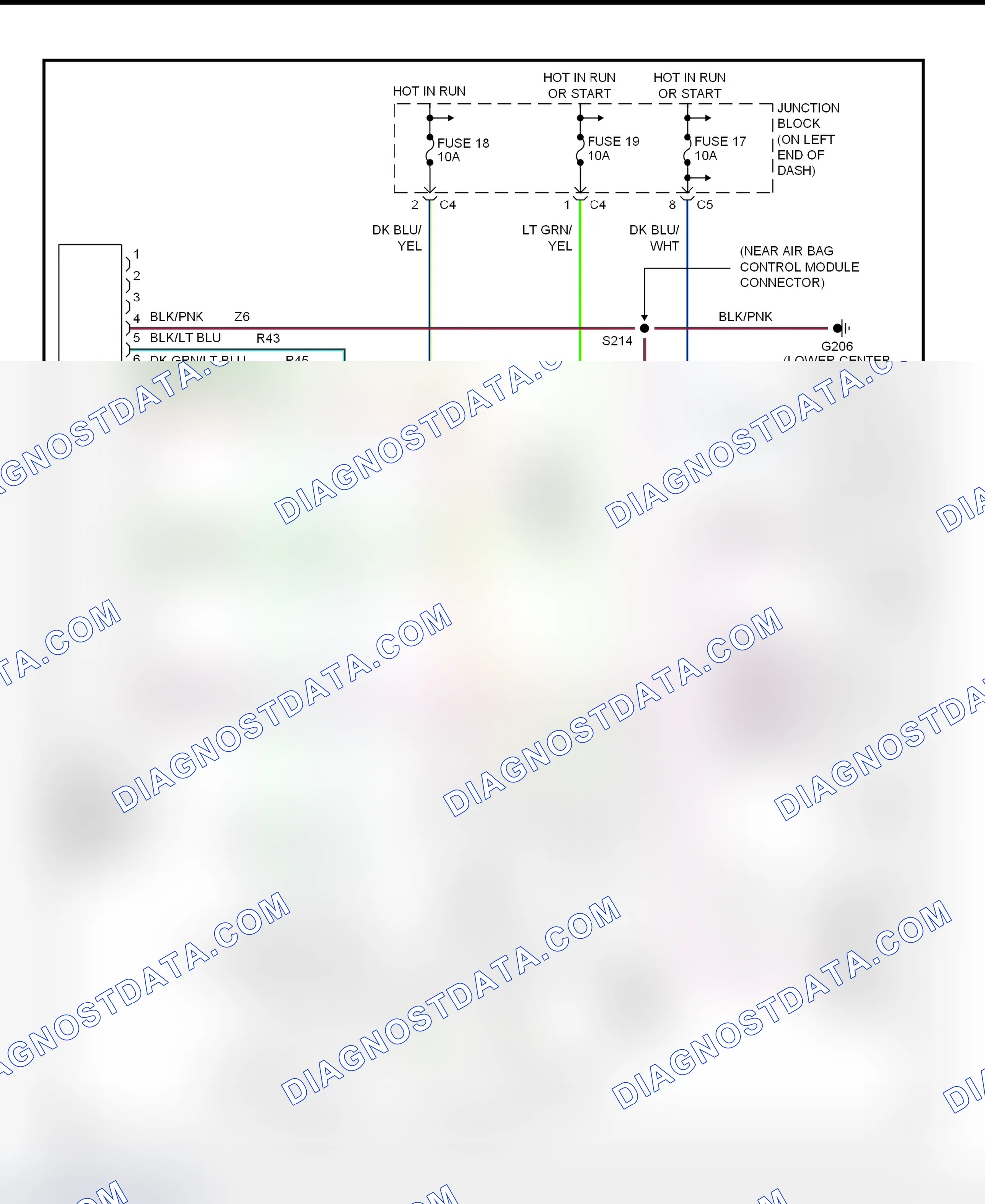 Scheme 41: Air Bag System Wiring Diagram (Dakota 2-Door)
