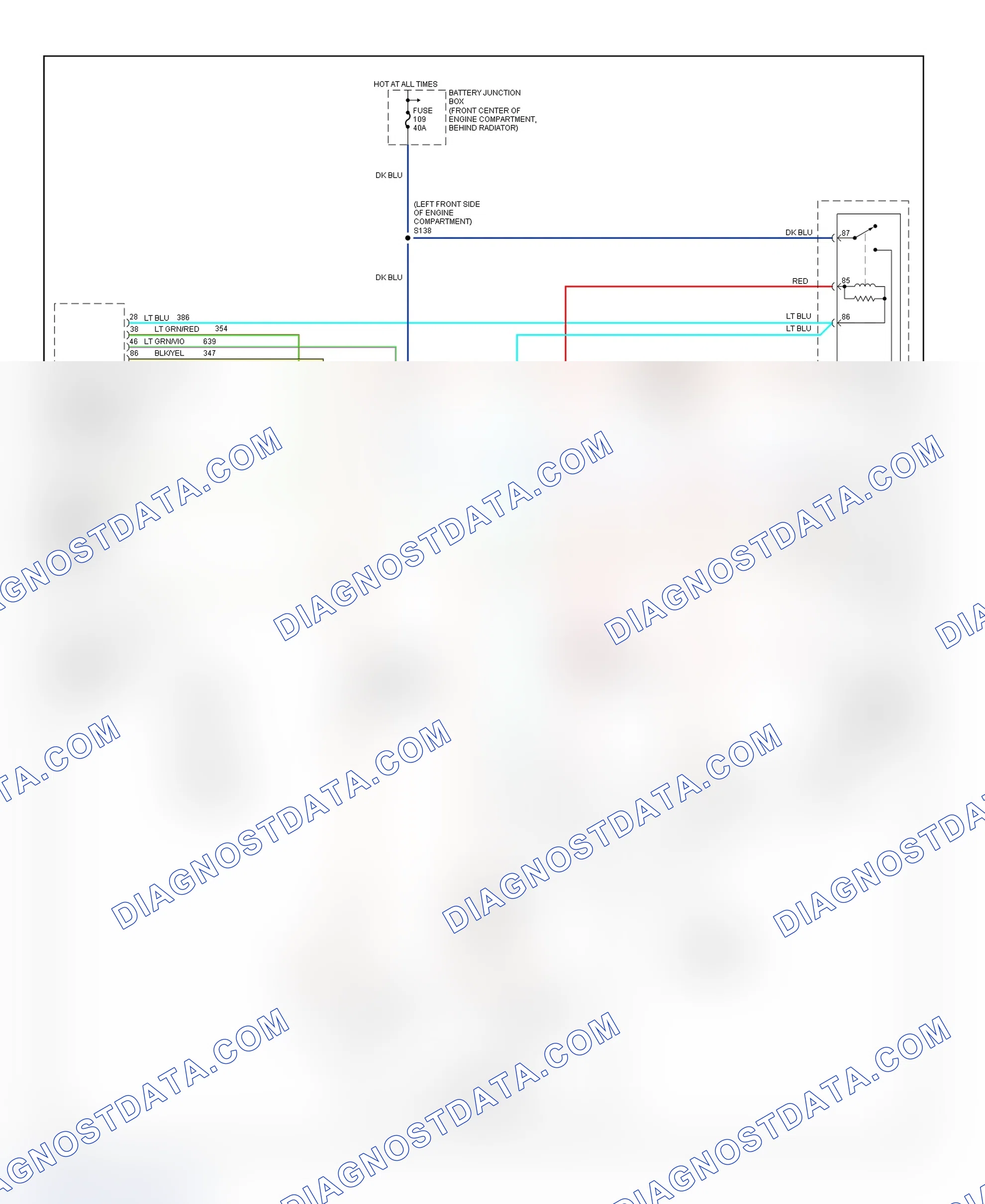 Scheme 41: Electric Cooling Fan Wiring Diagram (Sable & Taurus)