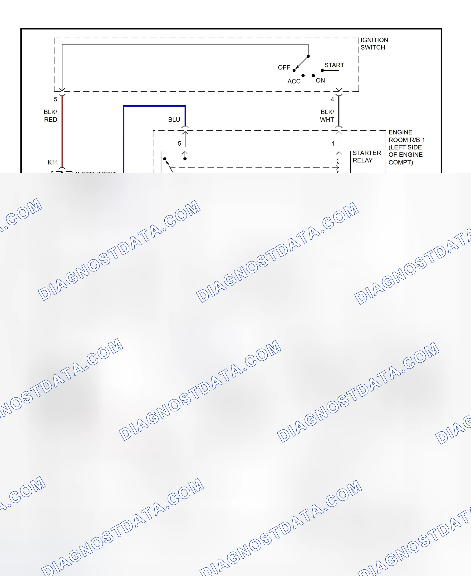 Fig. 23: Starting System Wiring Diagram (Celica)