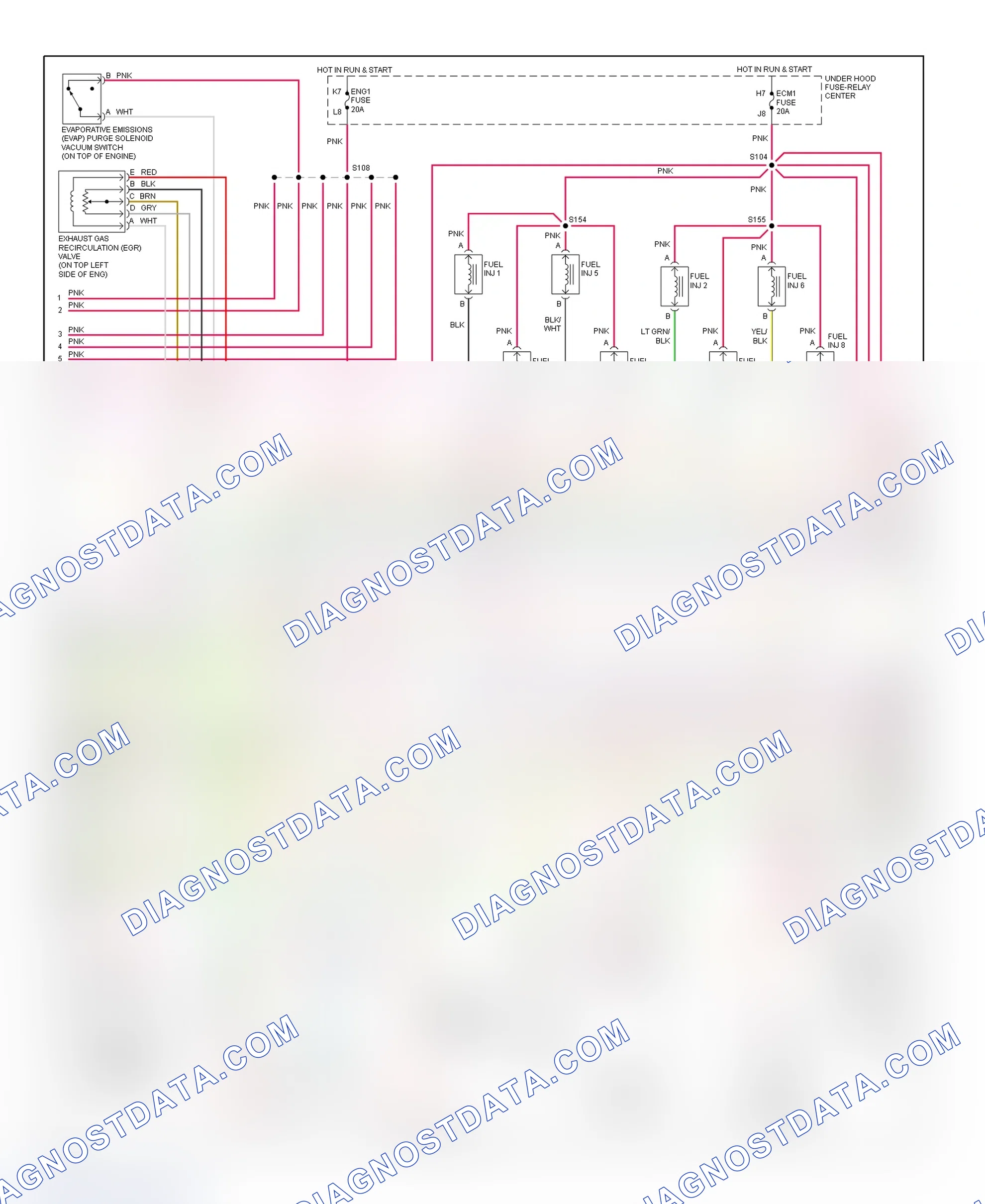 Scheme 84: PCM Wiring Diagram (Pickup & Suburban - 7.4L - 2 Of 4)