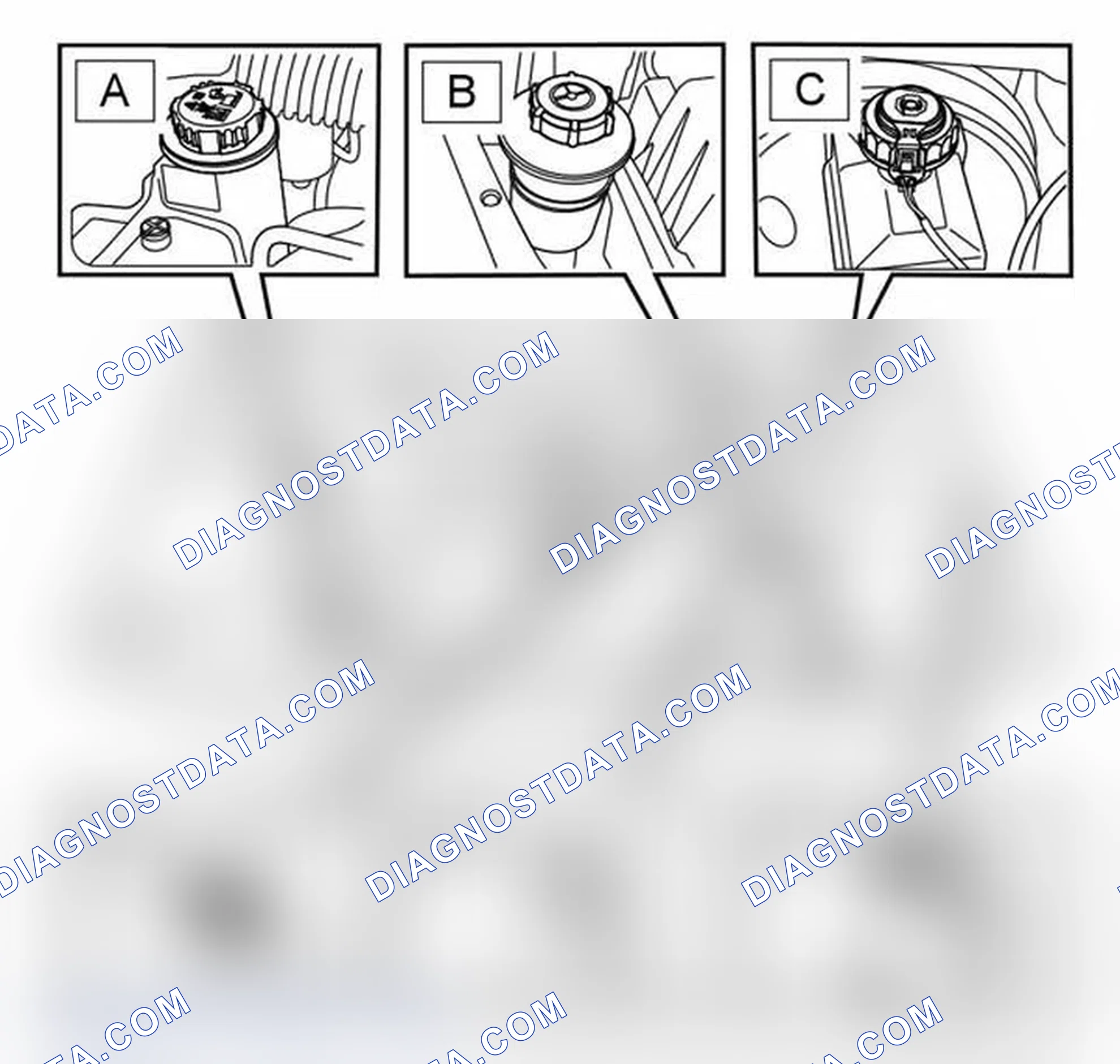 Scheme 1: UNDERBONNET VIEW - 4.2 LITER