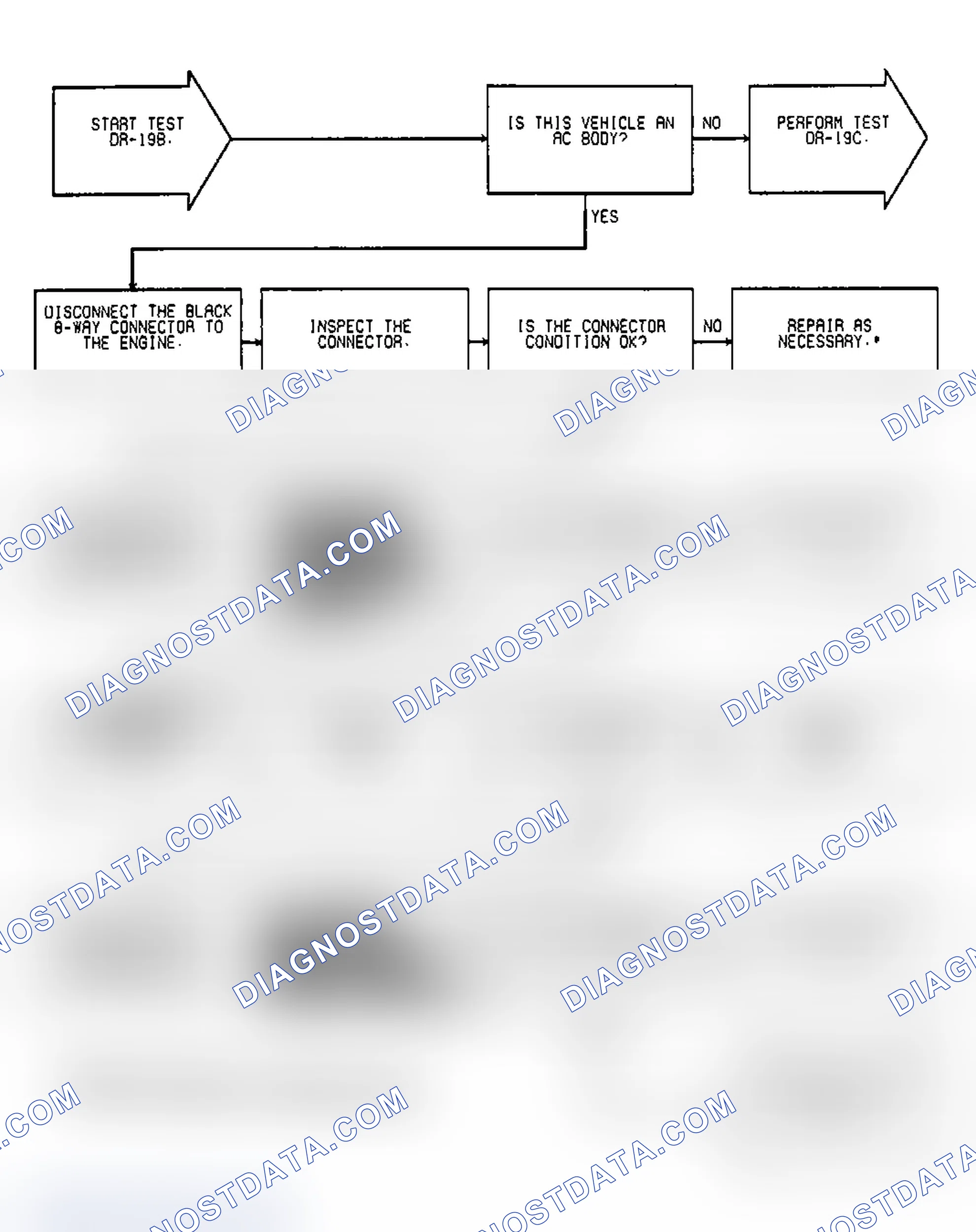 Scheme 637: Test DR-19B Code 27, Injector No. 3 Control Circuit