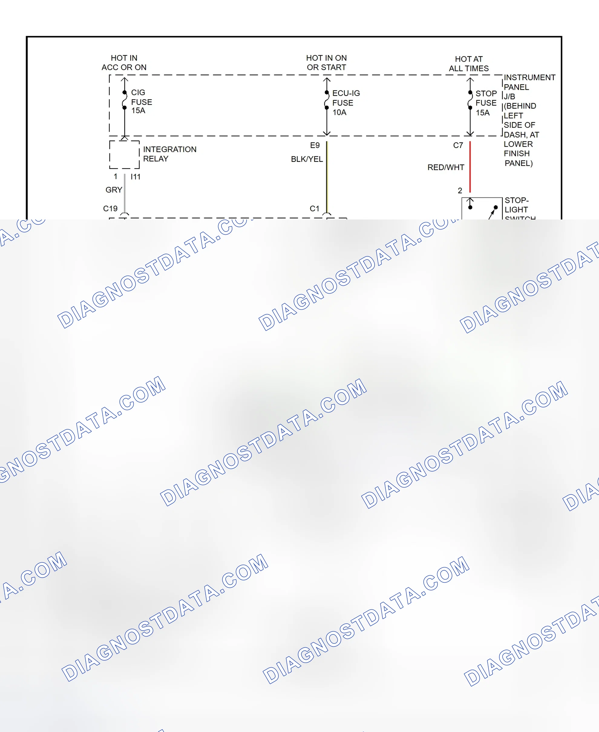 Scheme 160: Shift Lock System Wiring Diagram (Toyota Corolla)