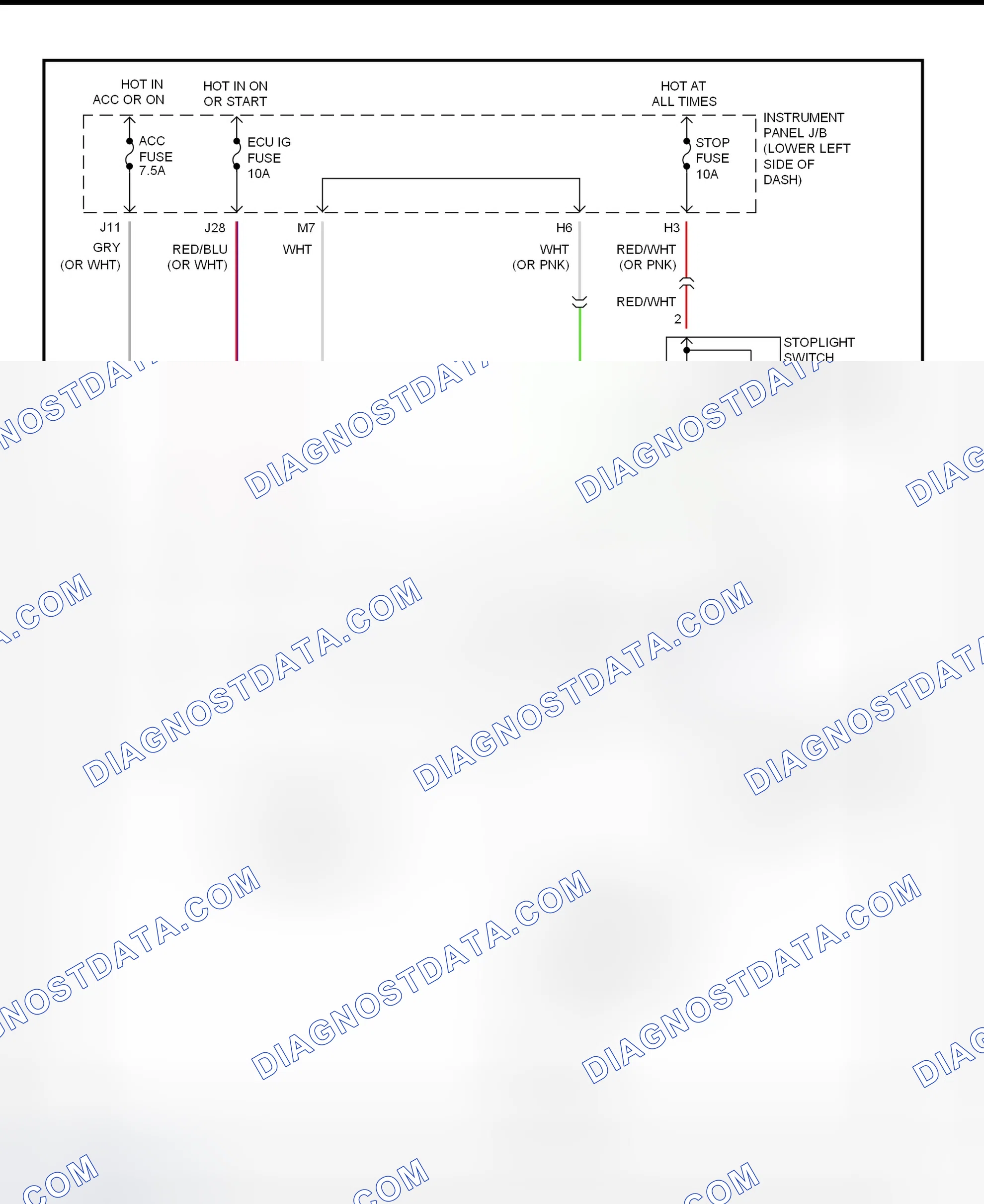 Scheme 326: Shift Interlock System Wiring Diagram (2002 - Toyota RAV4)