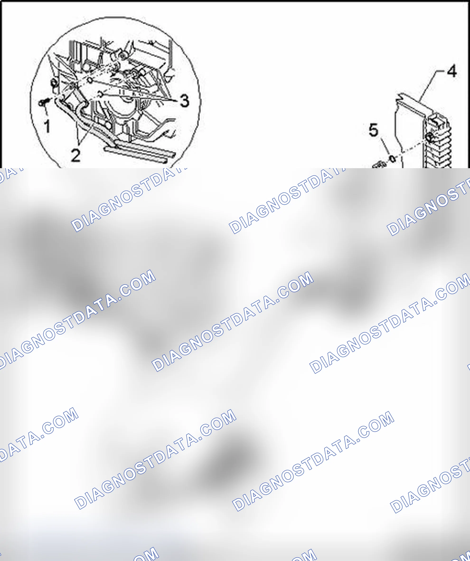 Scheme 258: ATF lines, ATF cooler and auxiliary ATF filter, component overview, vehicles with 6-cyl. gasoline en