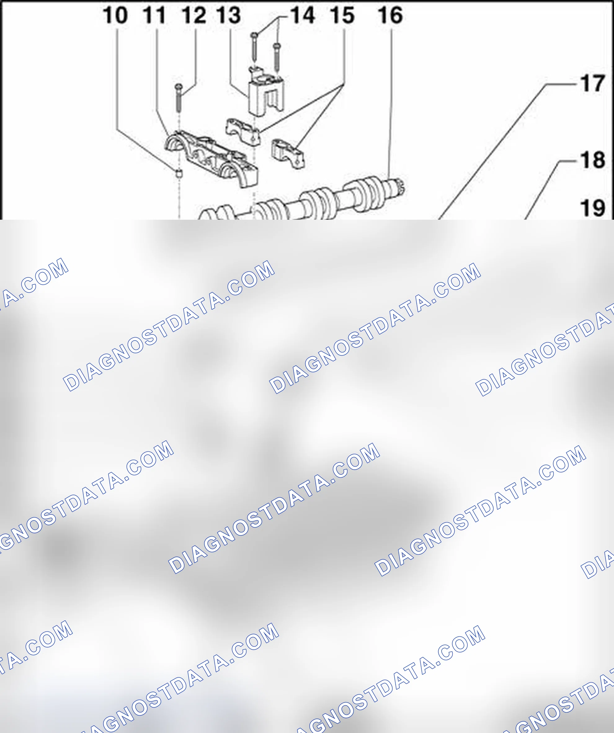 Scheme 268: Valvetrain, component overview