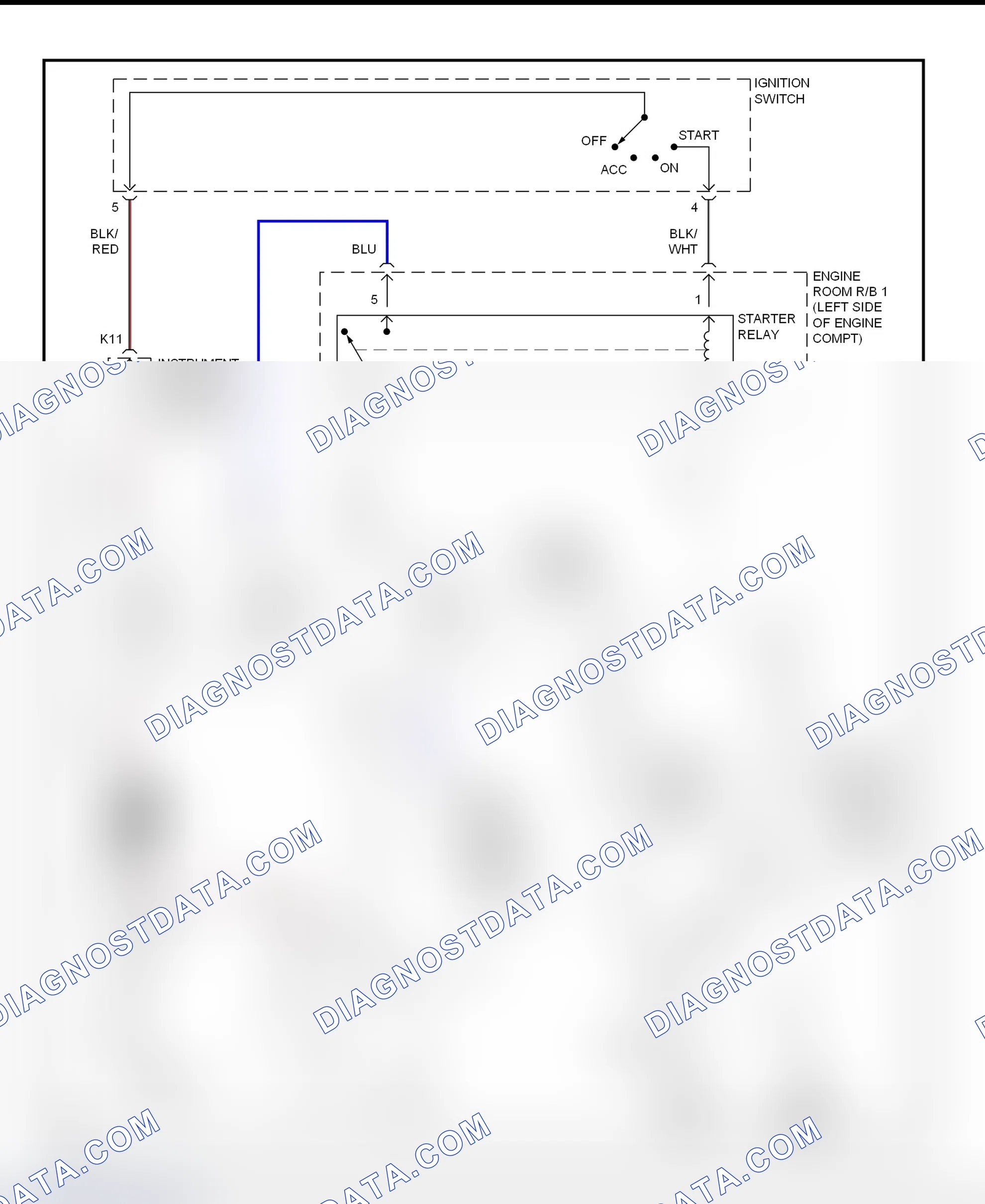 Fig. 22: Starting System Wiring Diagram (Celica)