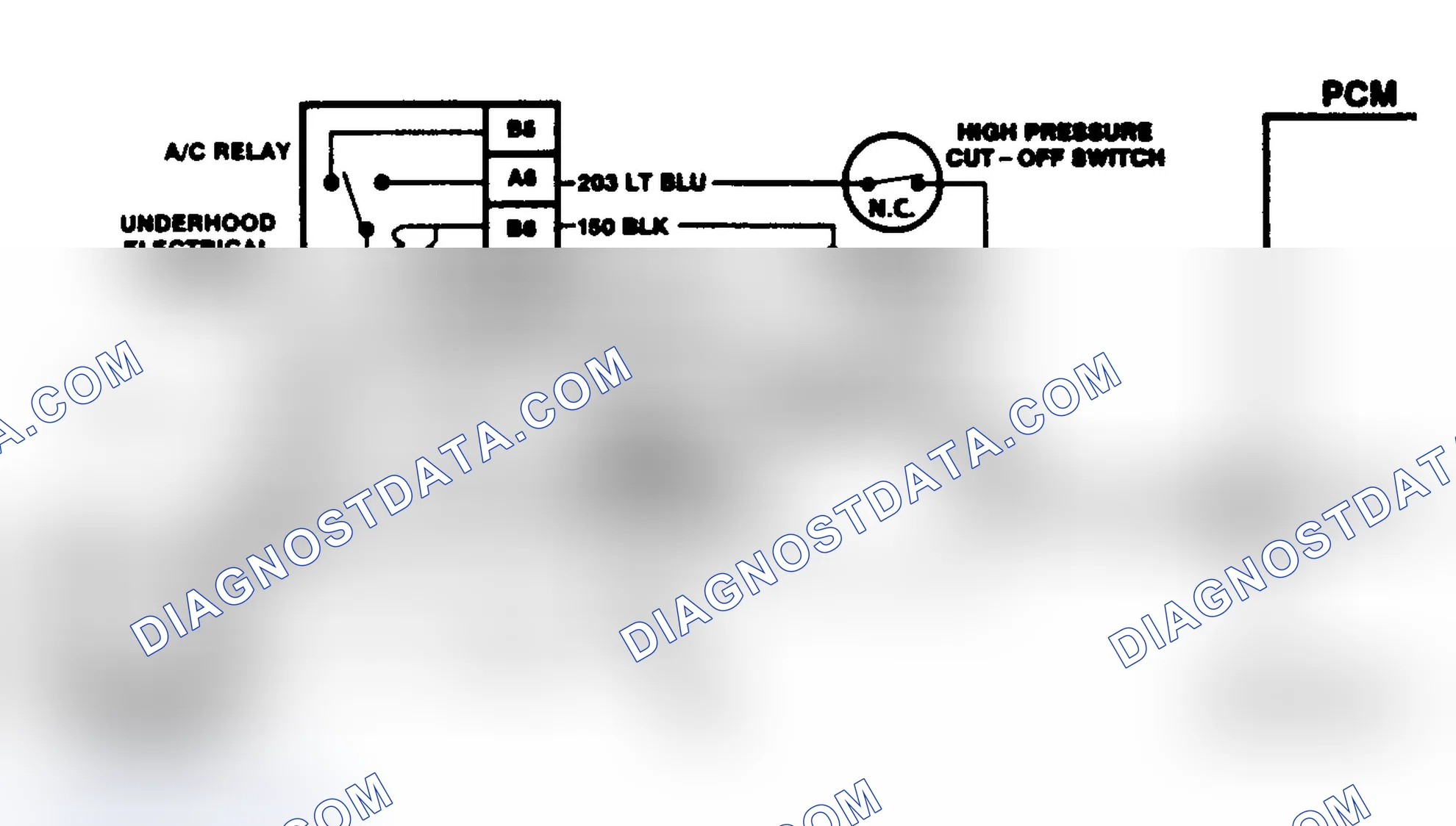Scheme 136: A/C Clutch Circuit Schematic - 7.4L VIN H ("C" & "K" Series) A/C Request Signal Circuit Diagnosis