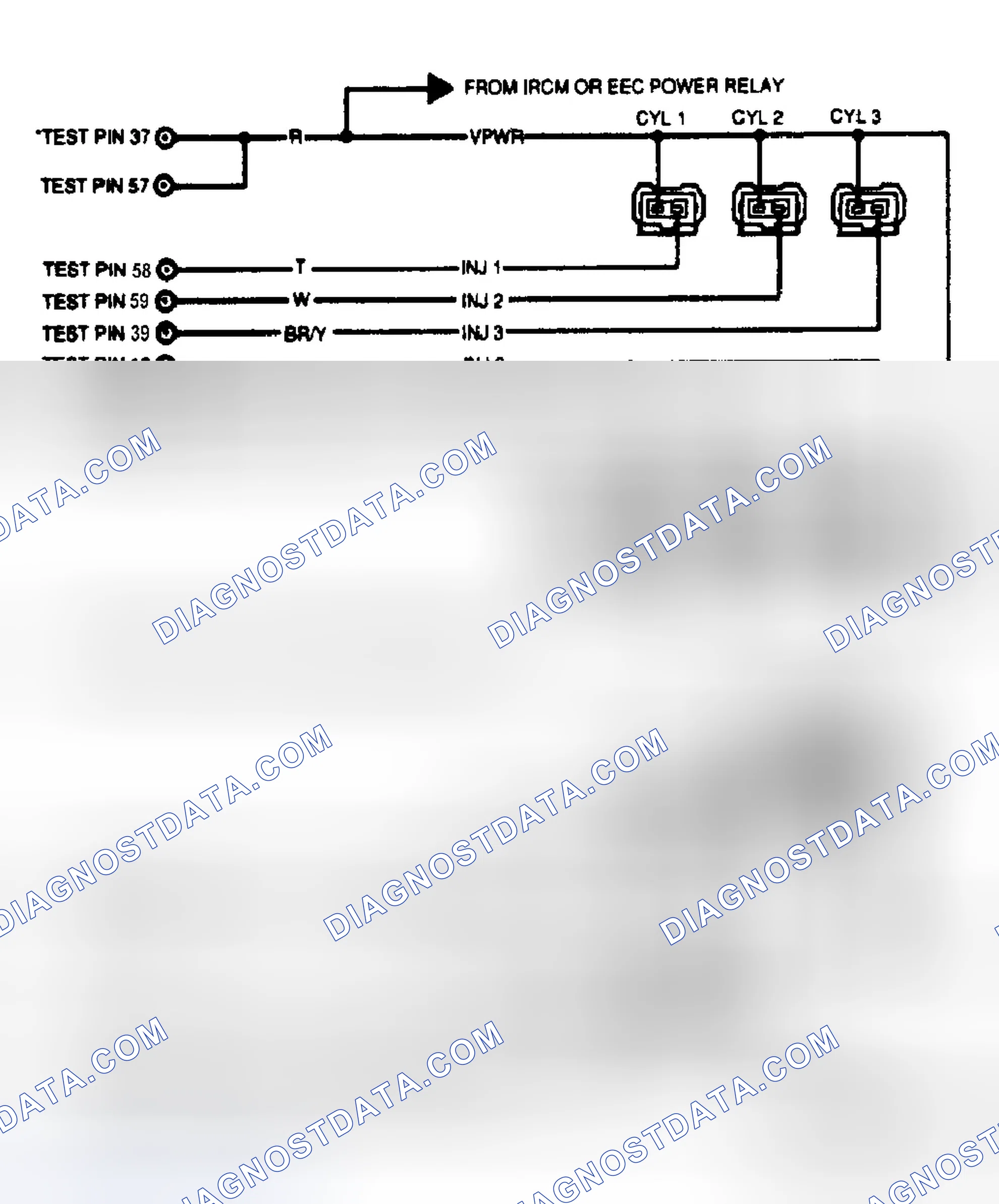 Scheme 53: Test Schematic (3.0L Except Probe & Taurus SHO; 3.8L)