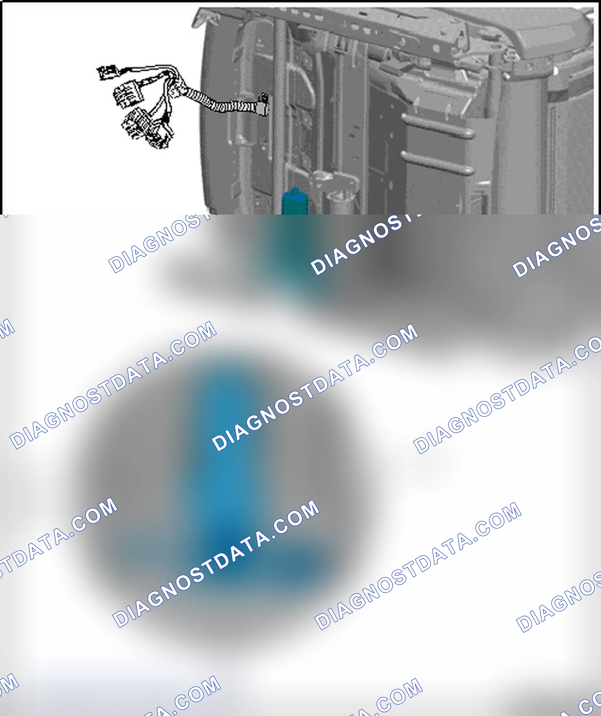 Scheme 374: SEAT ANGLE ADJUSTMENT MOTOR V243/V244 ASSEMBLY OVERVIEW