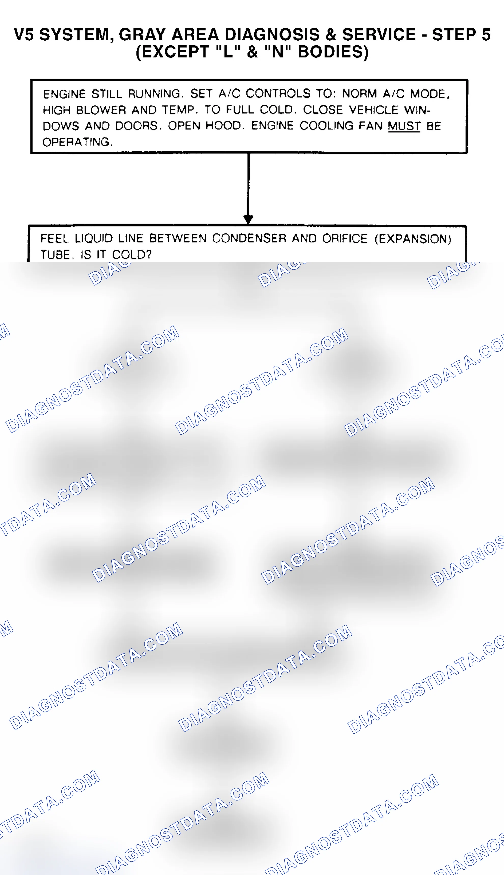 Scheme 14: V5 SYSTEM, GRAY AREA DIAGNOSIS & SERVICE - STEP 5