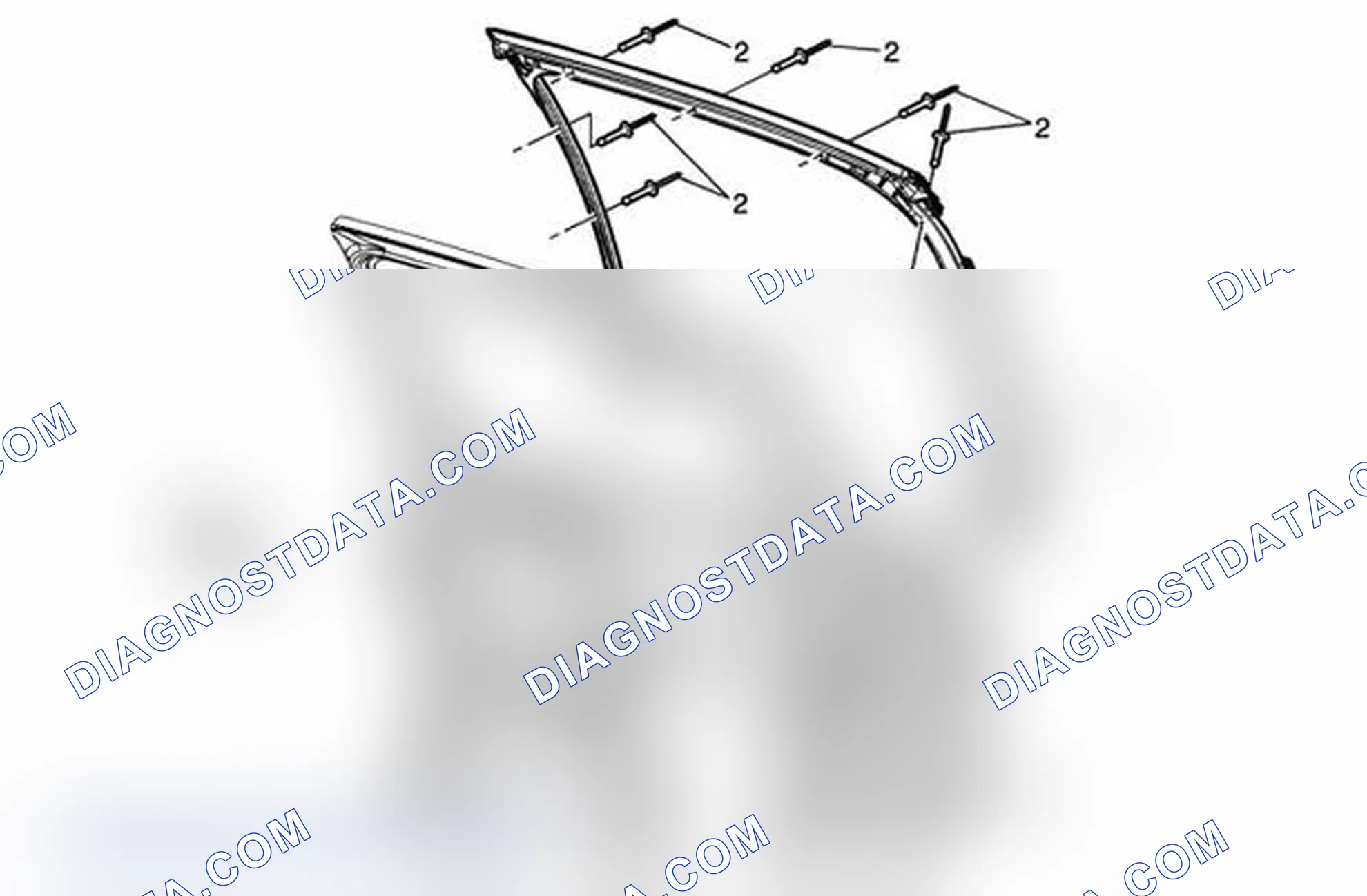 Scheme 12: Rear Side Door Window Channel Retainer Replacement