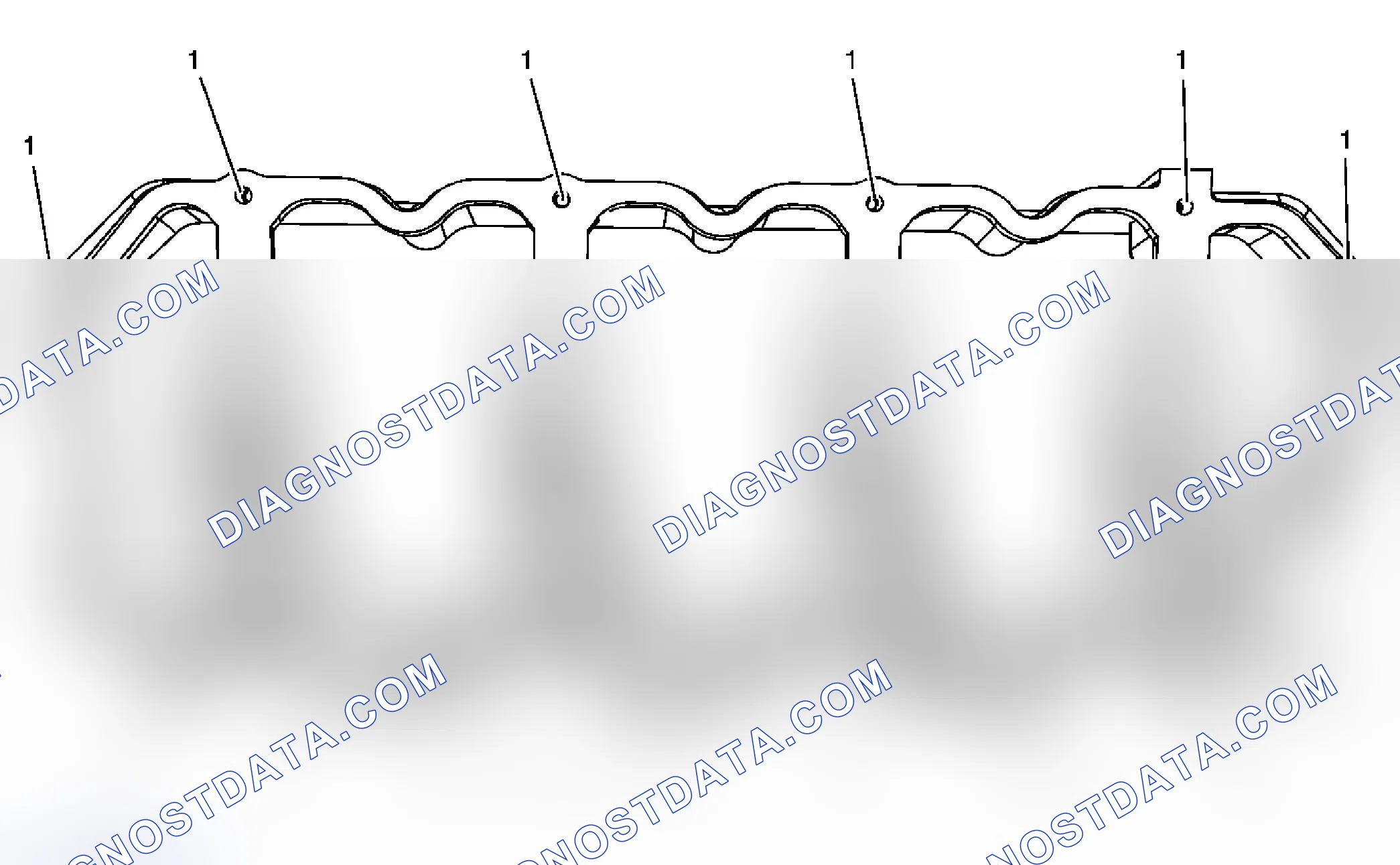 Scheme 107: Lower Rocker Arm Cover - Top View