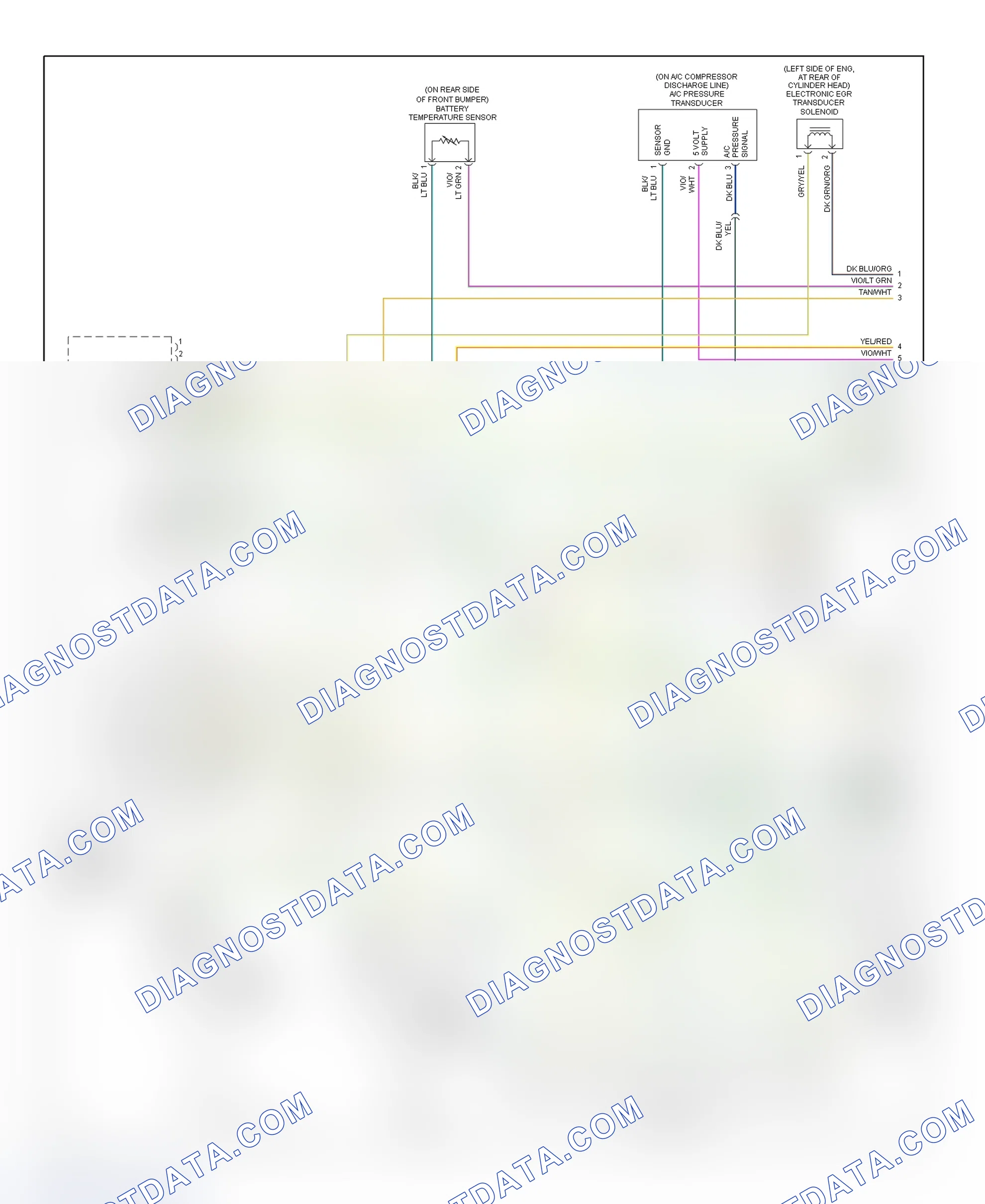 Scheme 19: PCM Wiring Diagram (Cirrus & Stratus - 2.5L - 1 Of 3)