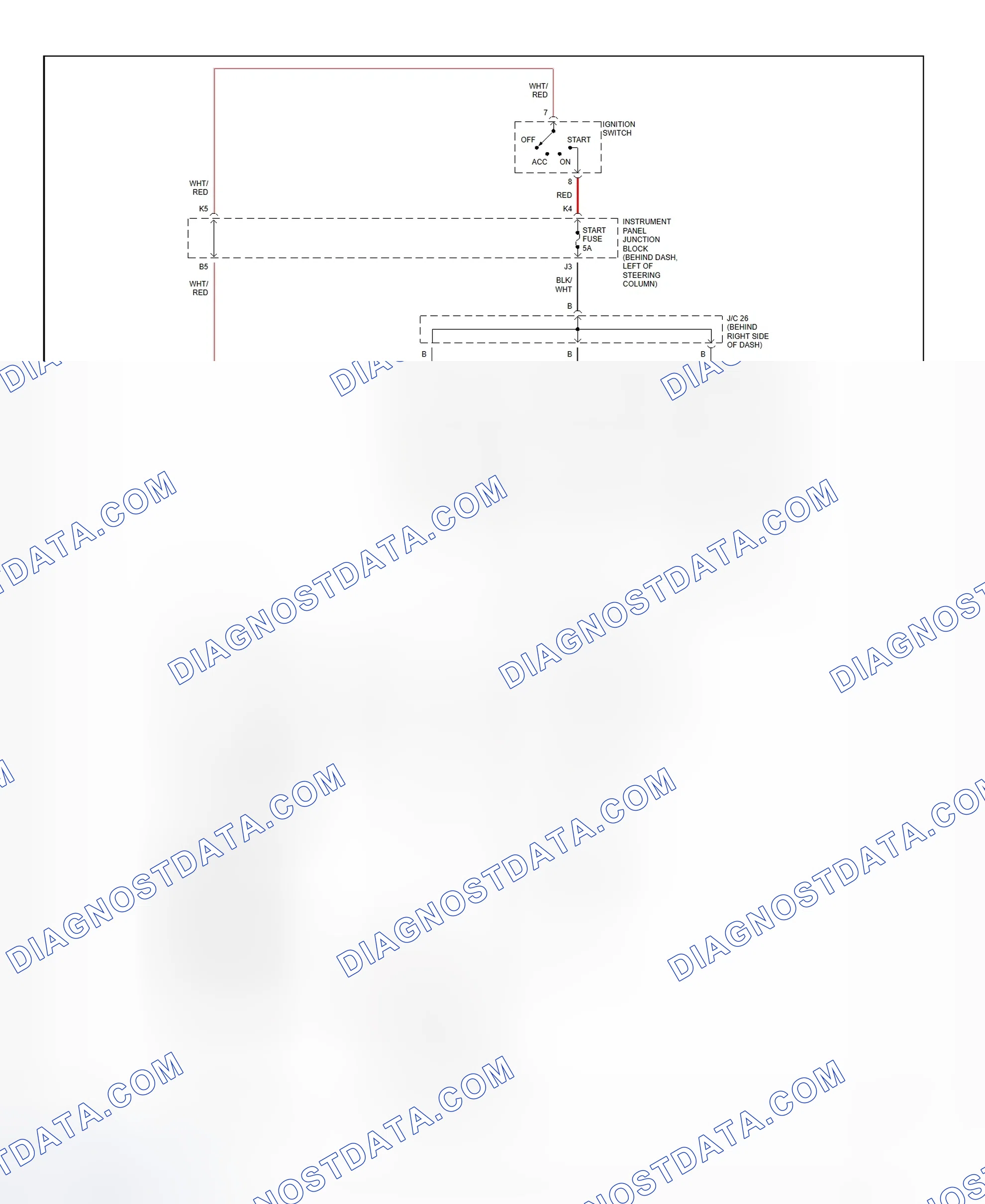 Fig. 22: Starting System Wiring Diagram (Camry Solara)