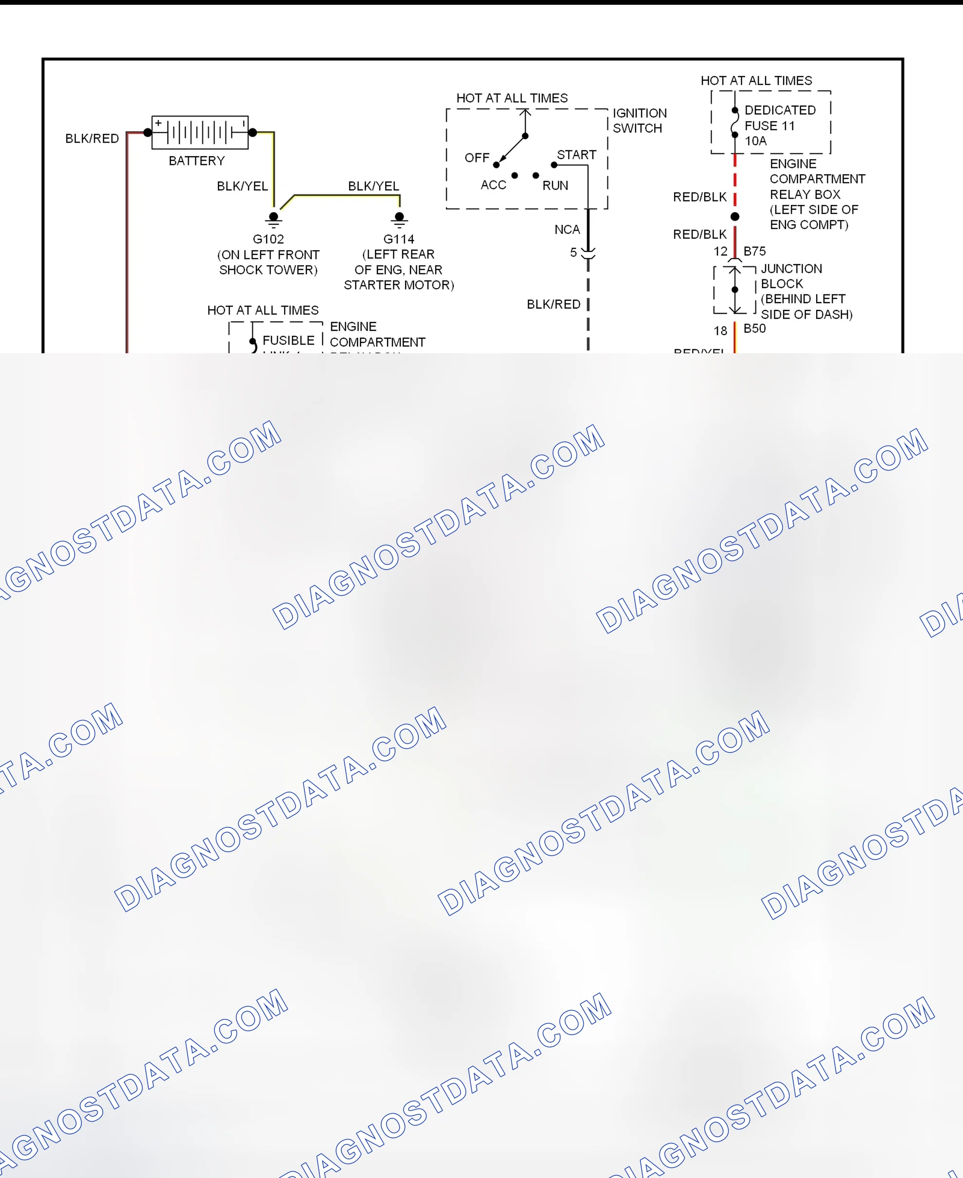 Scheme 3: Starting System Wiring Diagram (2.0L - A/T W/Anti-Theft)