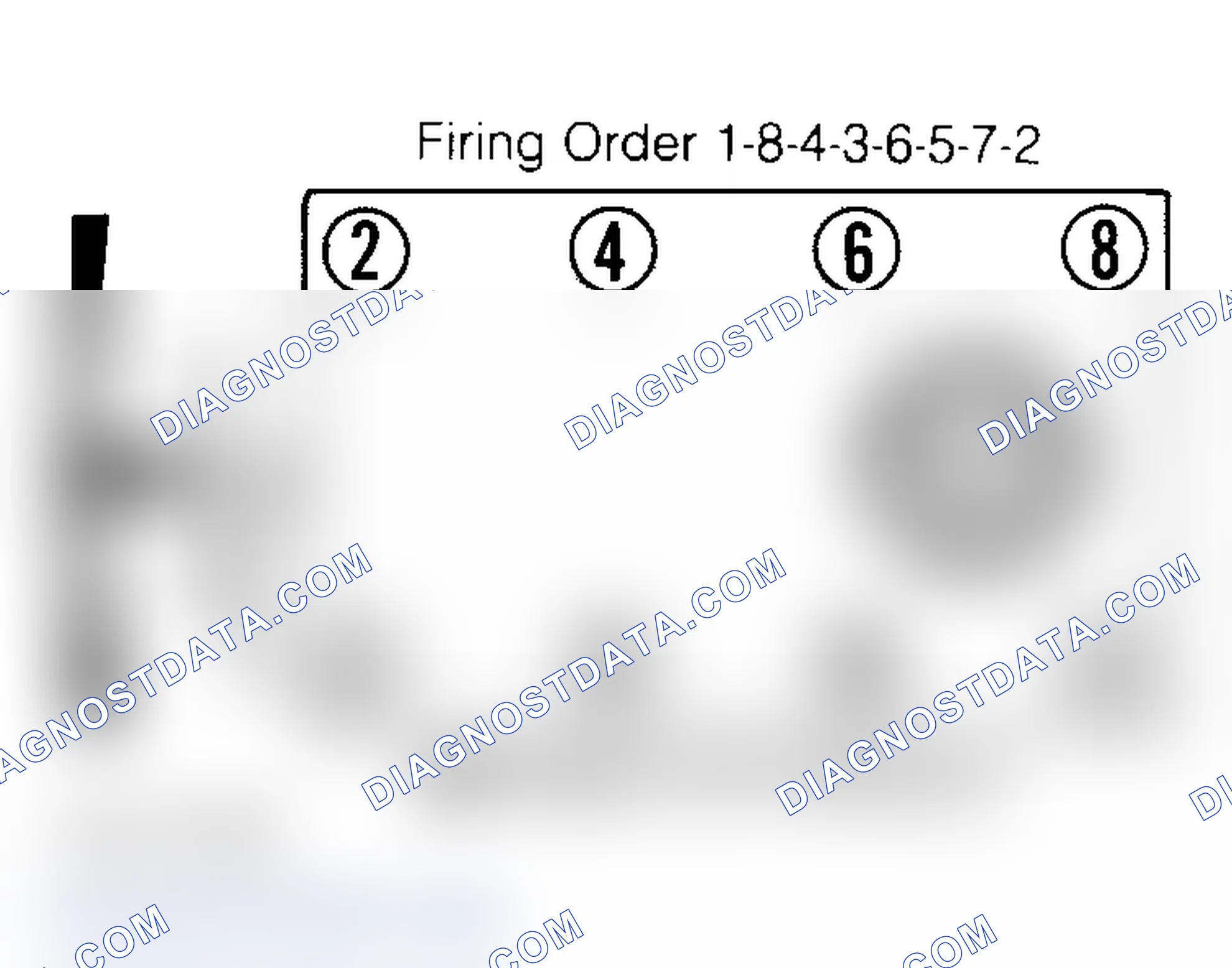 Scheme 6: Firing Order & Timing Marks (5.0L, 5.7L & 7.4L)