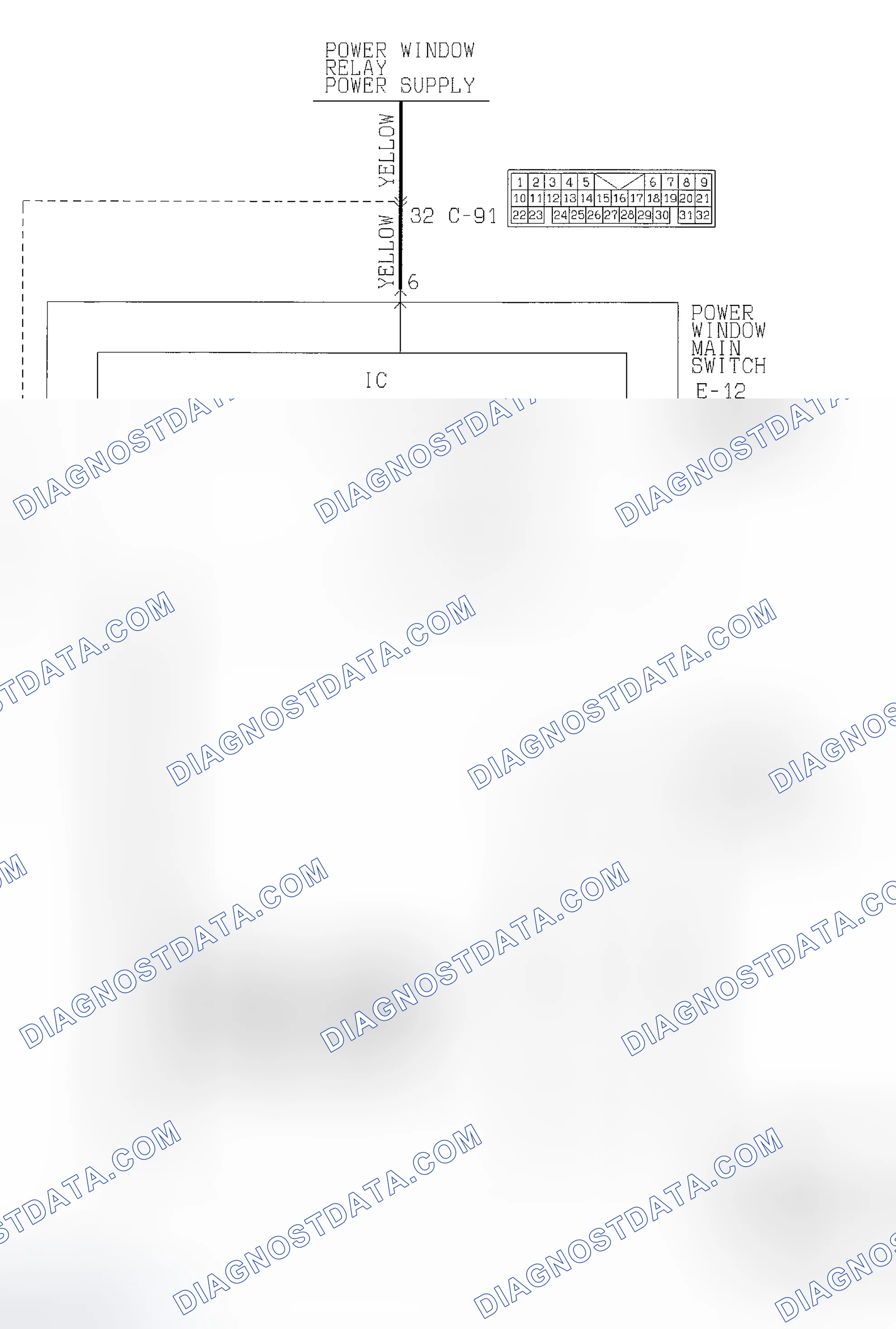 Scheme 7: INSPECTION PROCEDURE 3: Only the Quarter Window < RH > does not Open and Close.