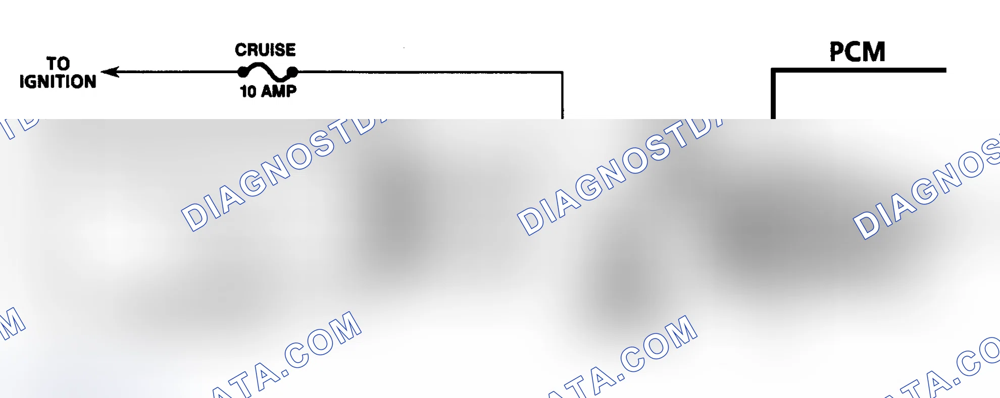 Scheme 192: DTC 71 Schematic (6.5L Diesel) Set/Coast Switch Fault (Models With PCM)