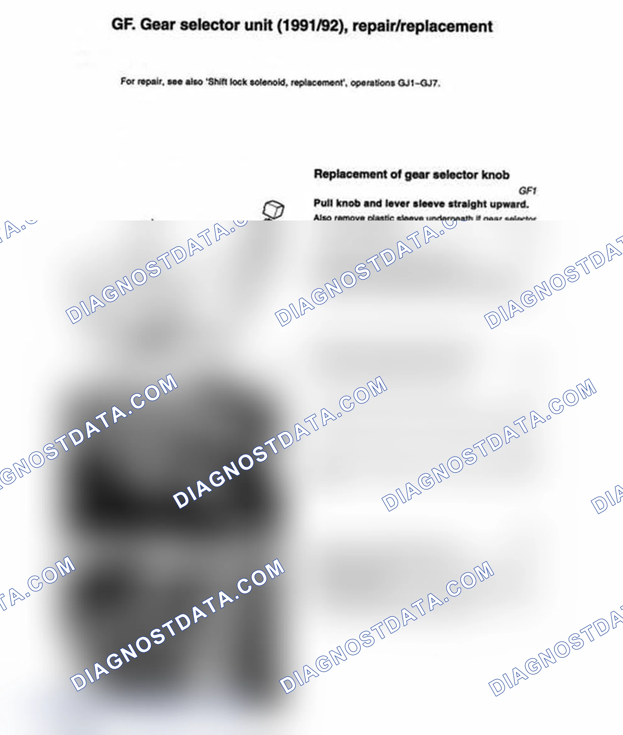 Scheme 18: GEAR SELECTOR UNIT (1991-92) - (GF)