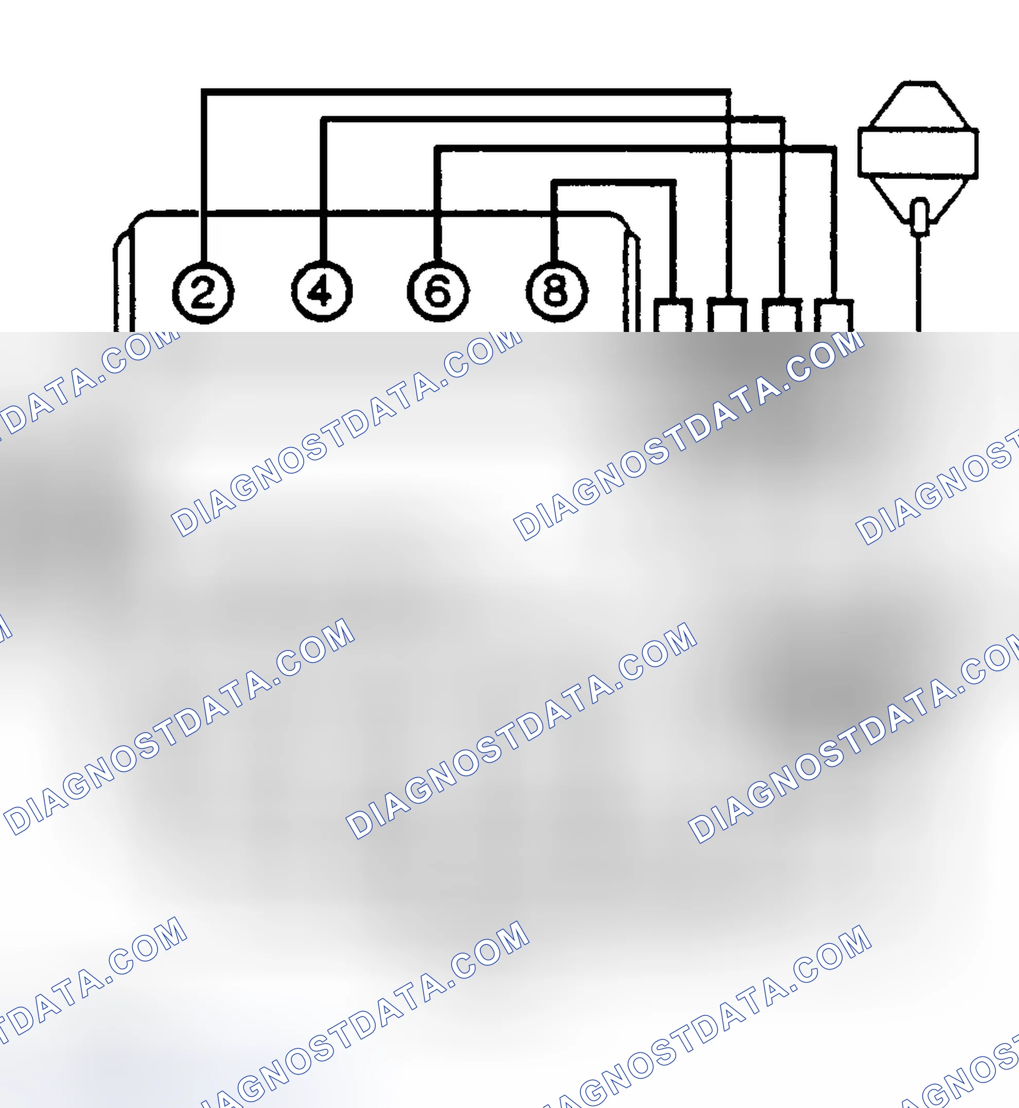 Scheme 5: Firing Order (5.0L, 5.7L & 7.4L)