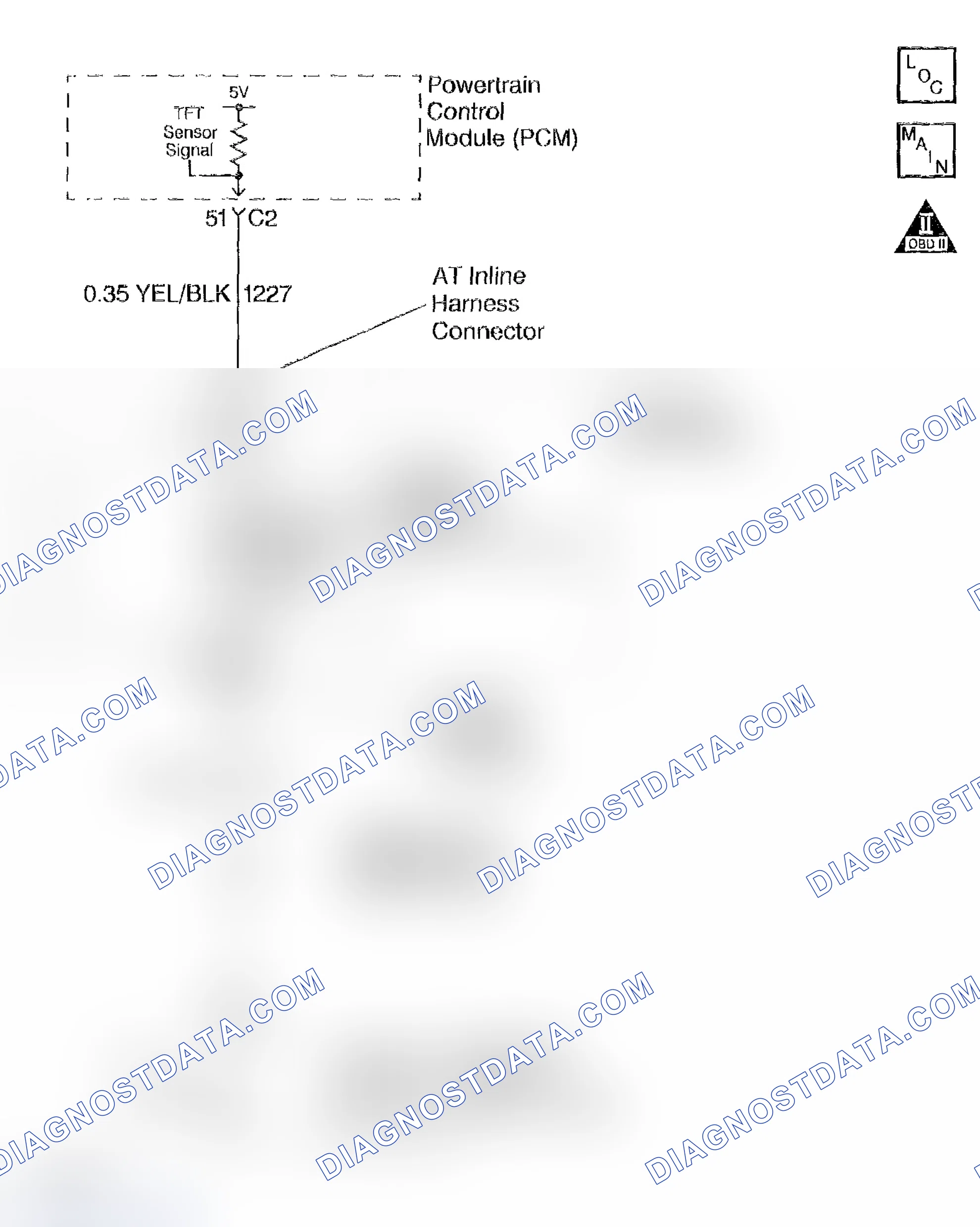 Scheme 803: DTC P0713: TFT Sensor Voltage High