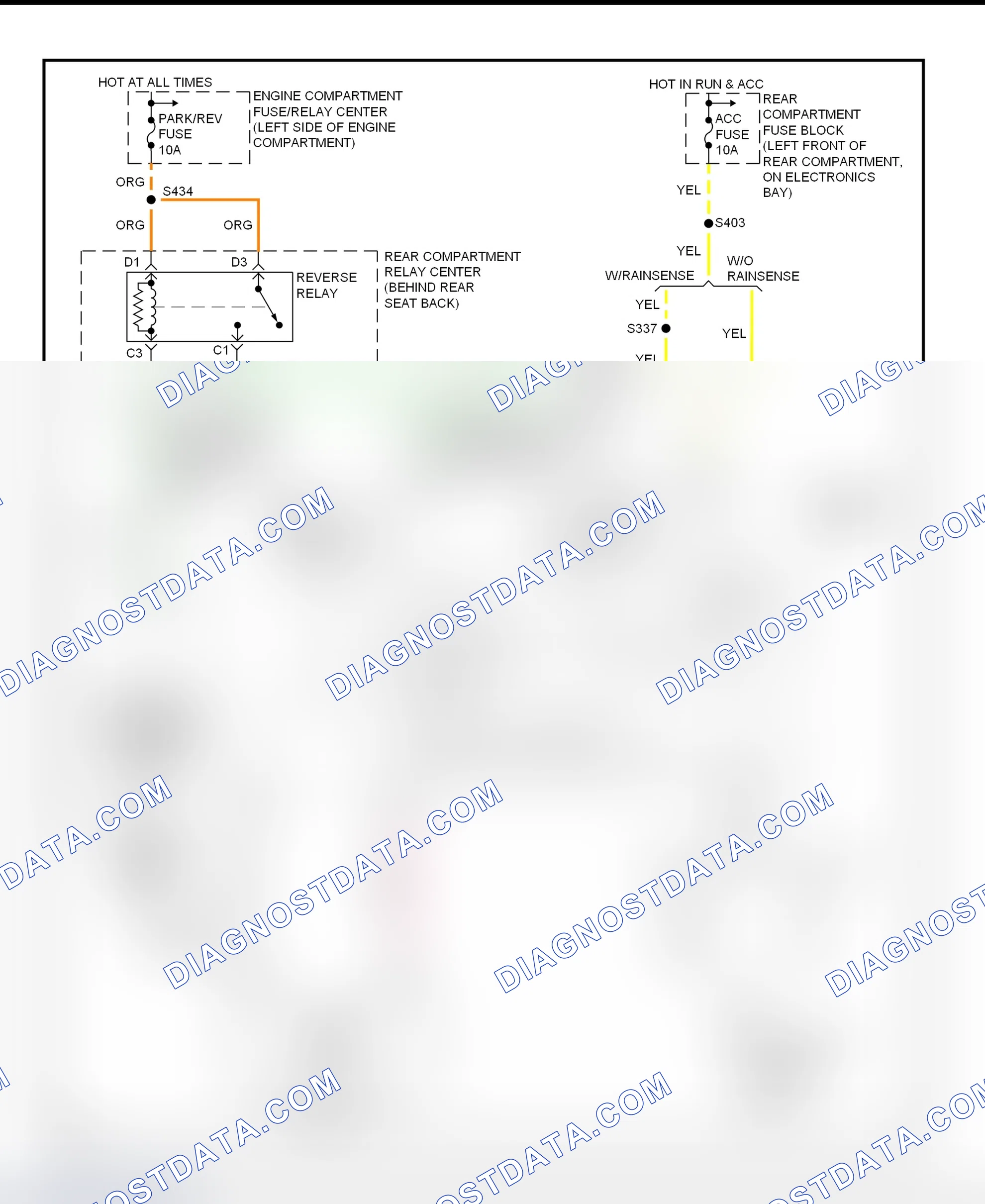 Scheme 9: Automatic Day/Night Mirror System Wiring Diagram (DeVille & Eldorado)