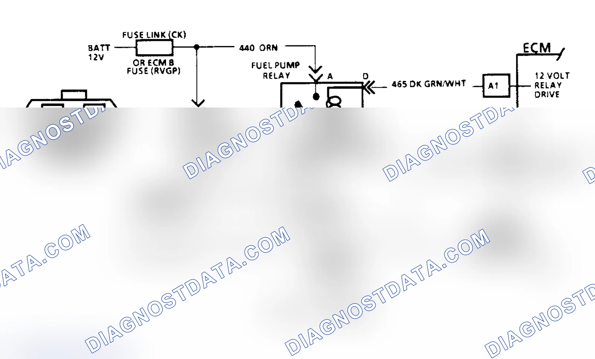 Scheme 83: Code 54, Fuel Pump Schematic (All Others)