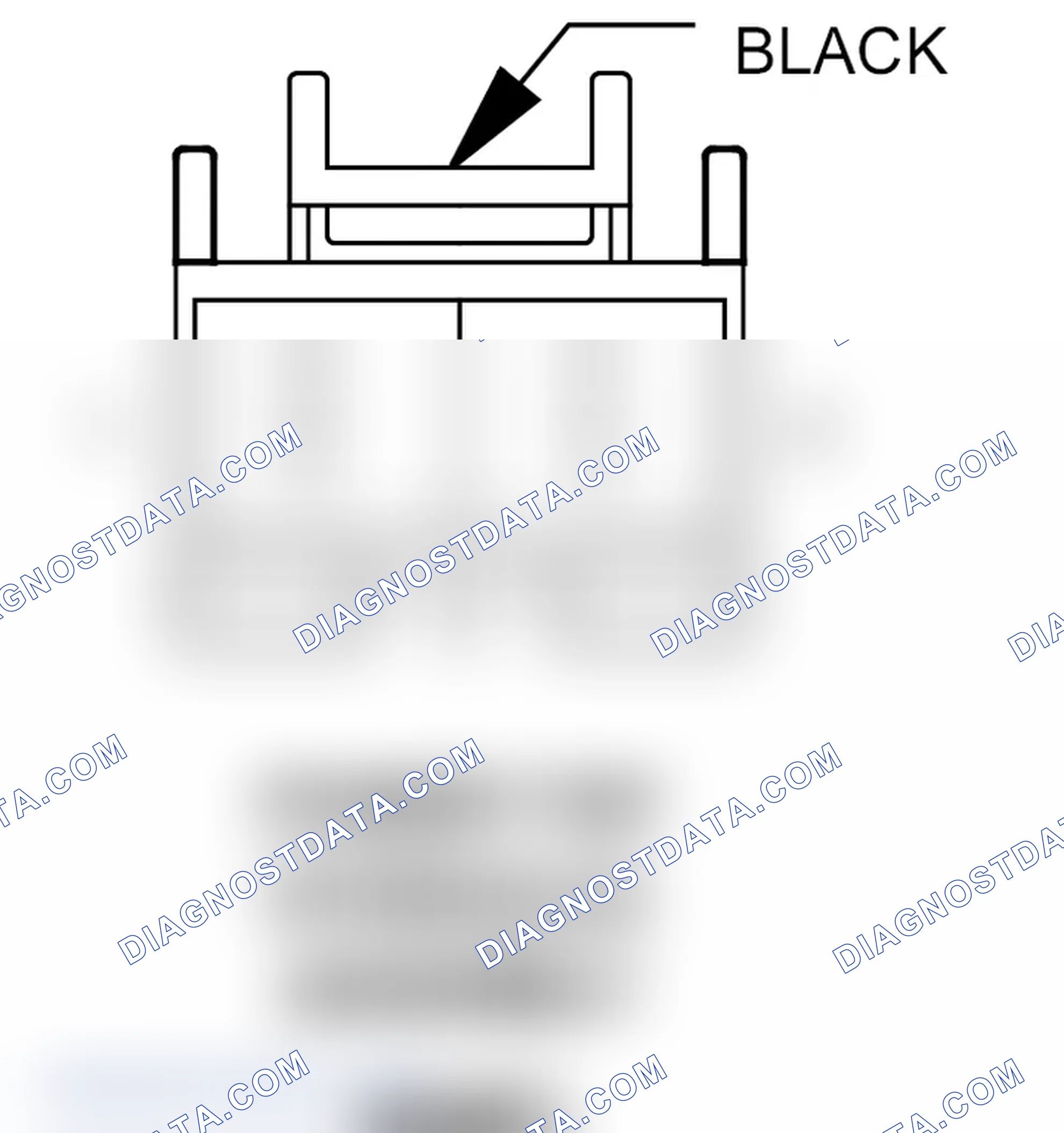 Scheme 189: Power Top Hydraulic Assembly (Roadster (Convertible)) Connector End View