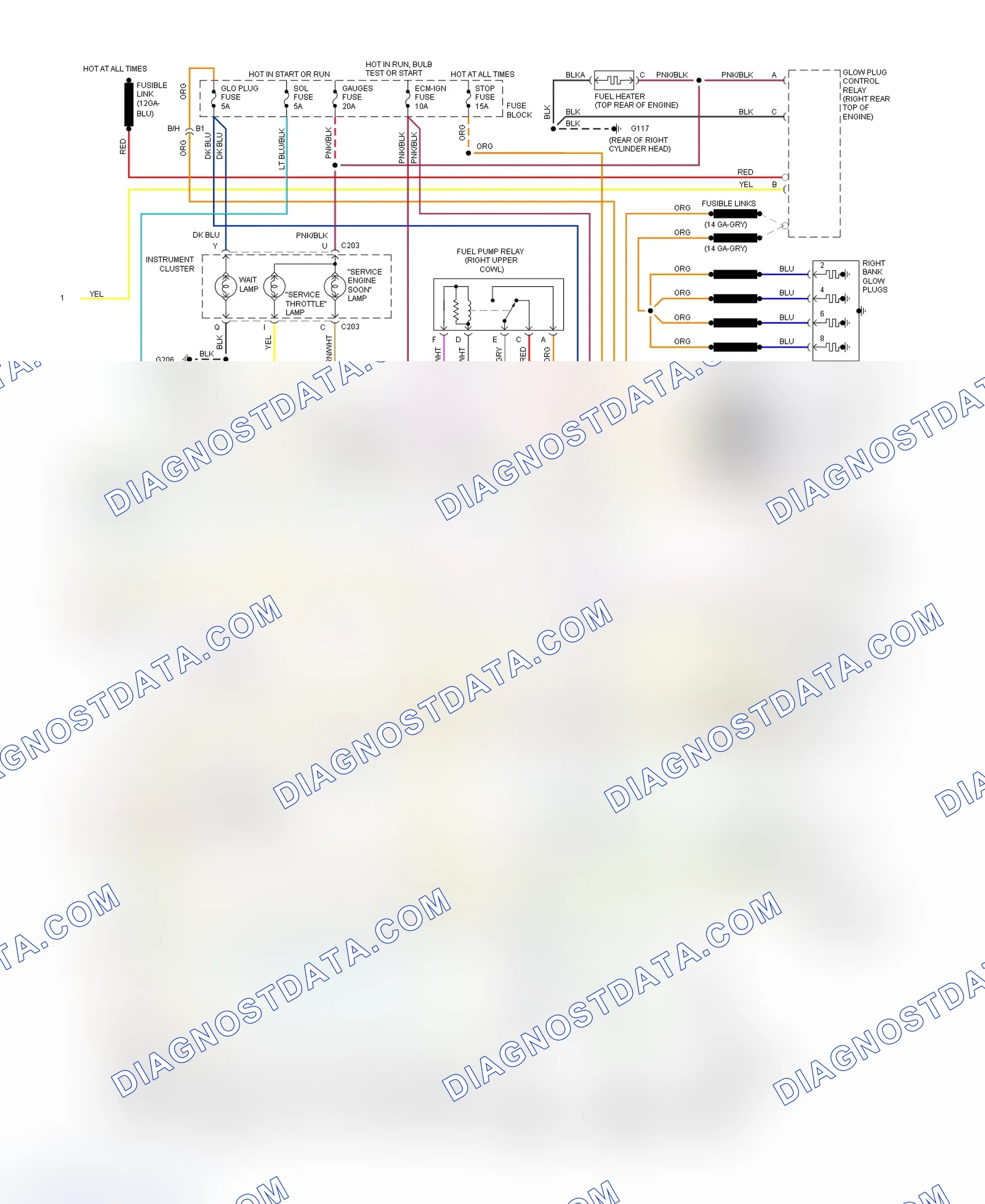 Scheme 414: Wiring Diagram (Blazer, Pickup, Sierra, Suburban & Yukon - With 4L60-E - 2 Of 2)