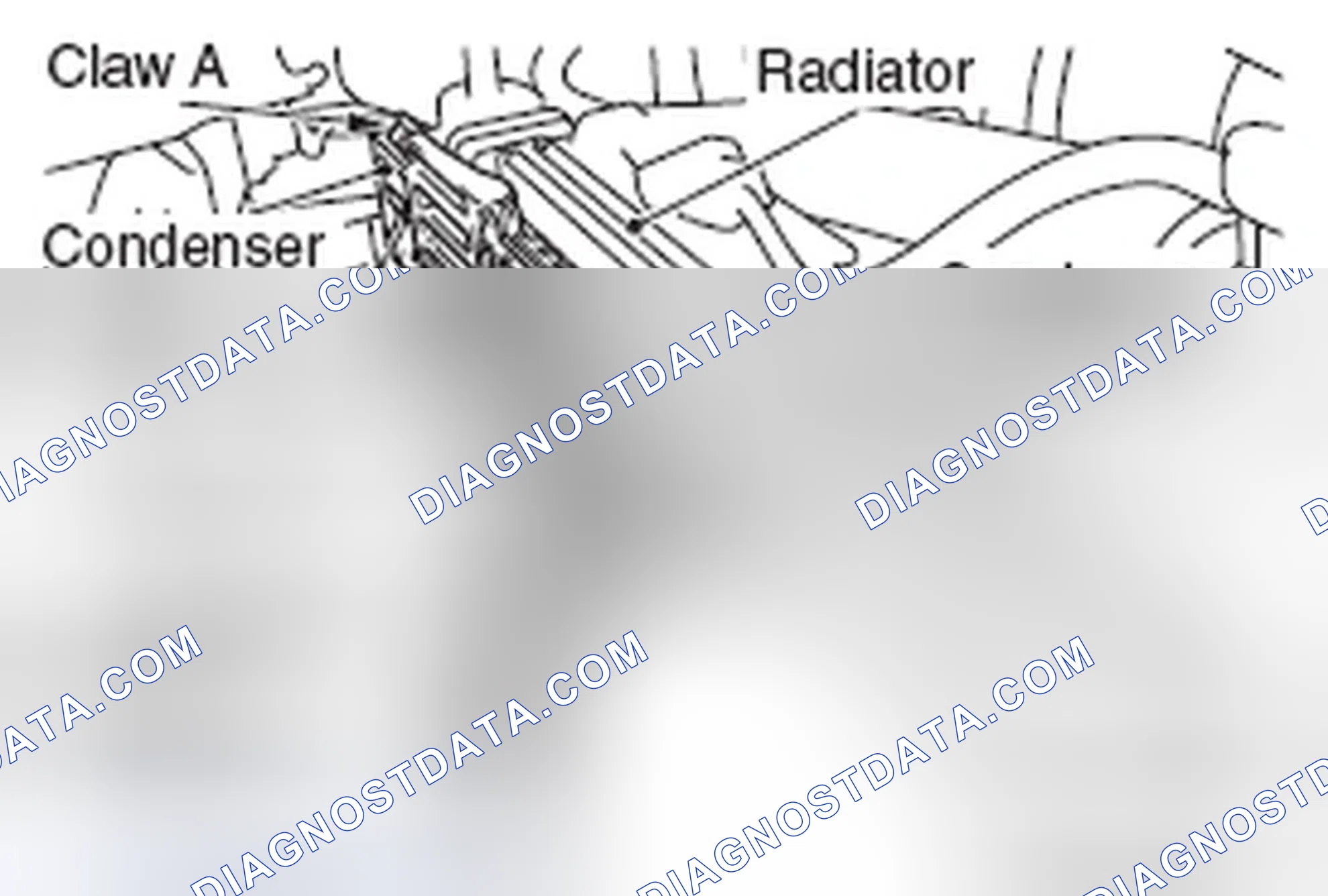 Scheme 124: << B >> CONDENSER ASSEMBLY DISCONNECTION