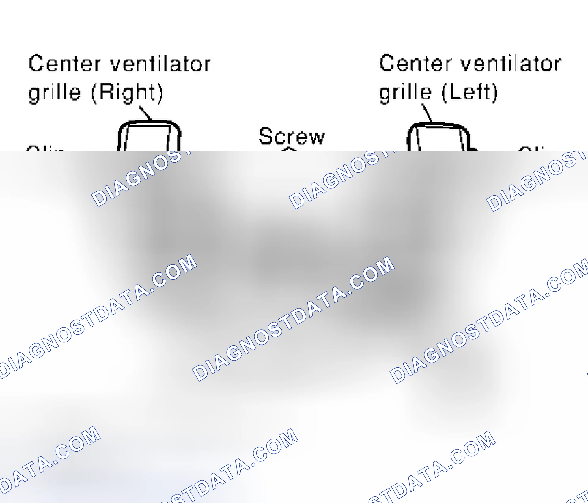 Scheme 133: Center Ventilator Grille