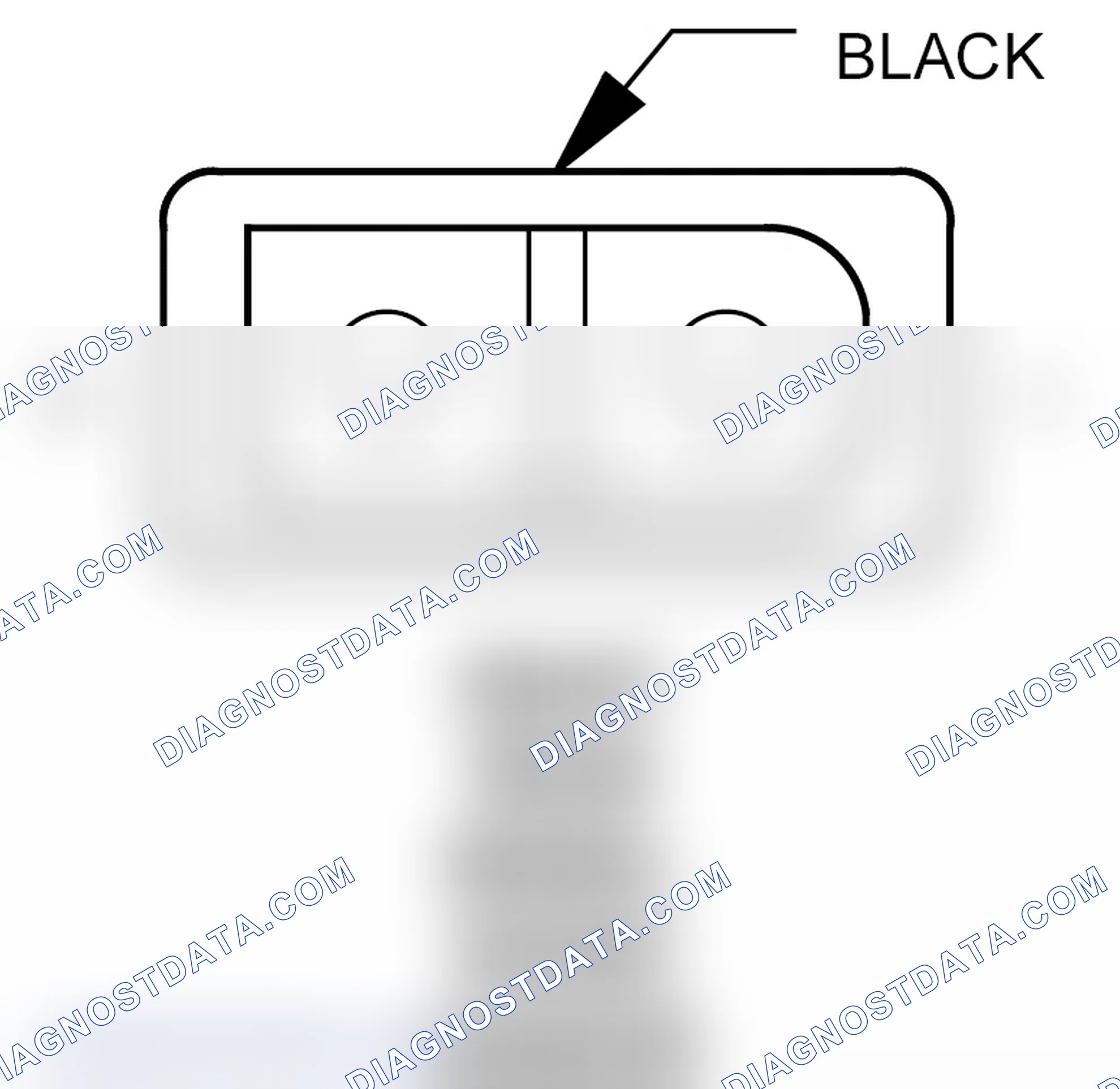 Scheme 223: Right Rear Wheel Speed Sensor Connector End View
