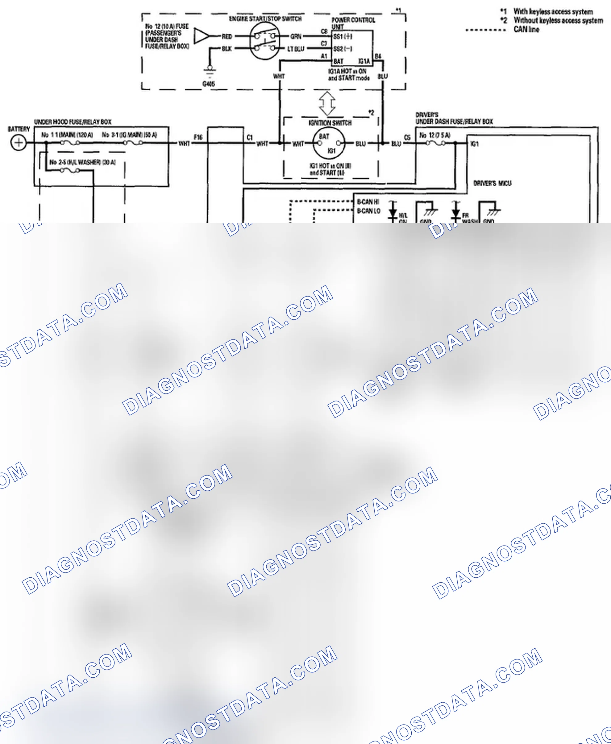 Scheme 6: Circuit Diagram - Headlight Washer