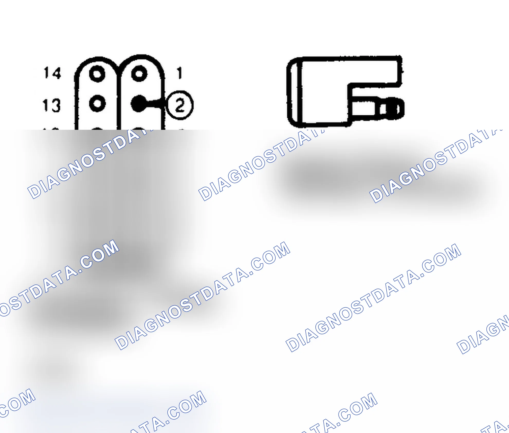 Scheme 46: Computer 14-Wire Connector & Speed Sensor Harness Connector