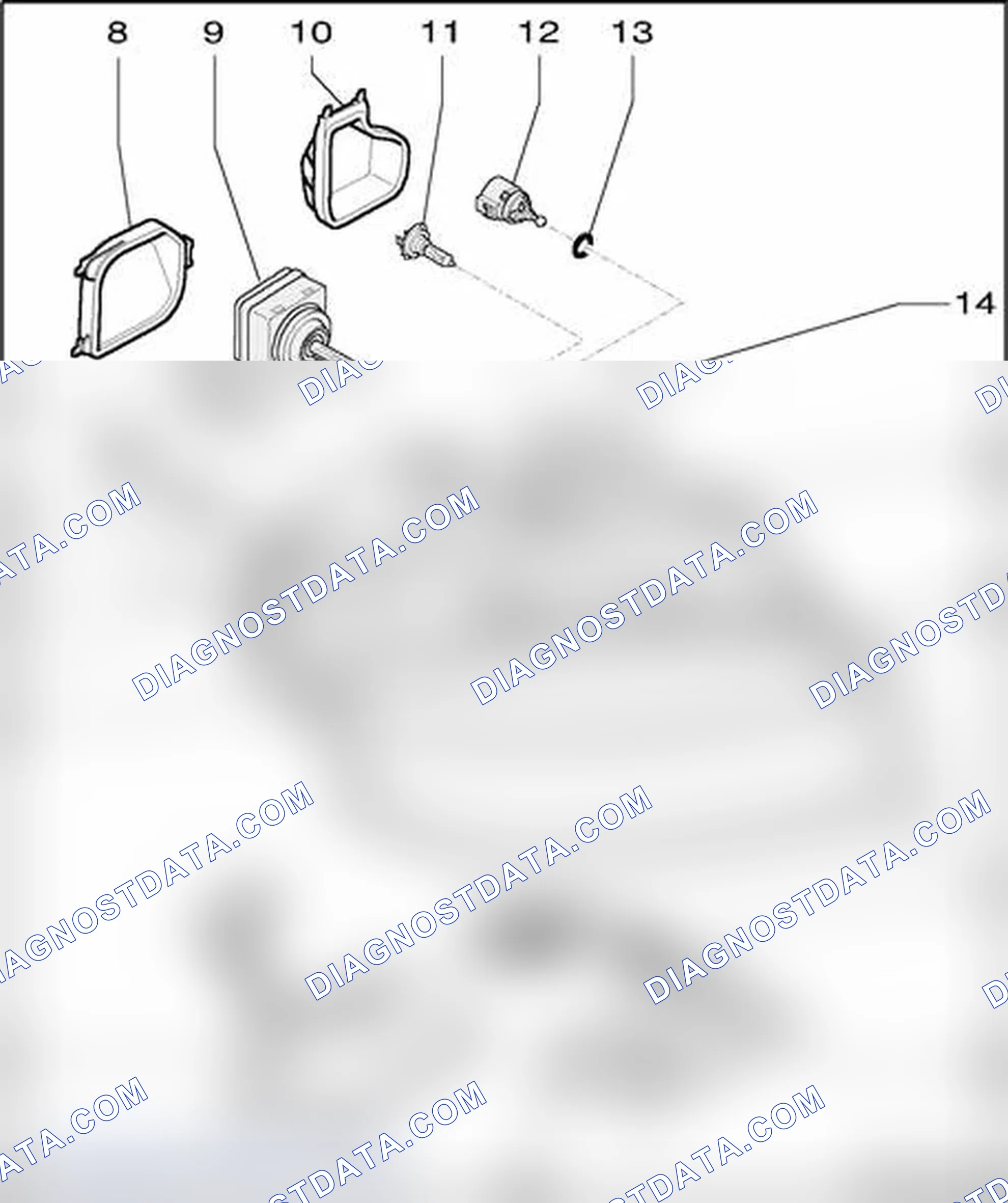 Scheme 212: Headlamps with High Intensity Gas Discharge (HID) Lamps, assembly
