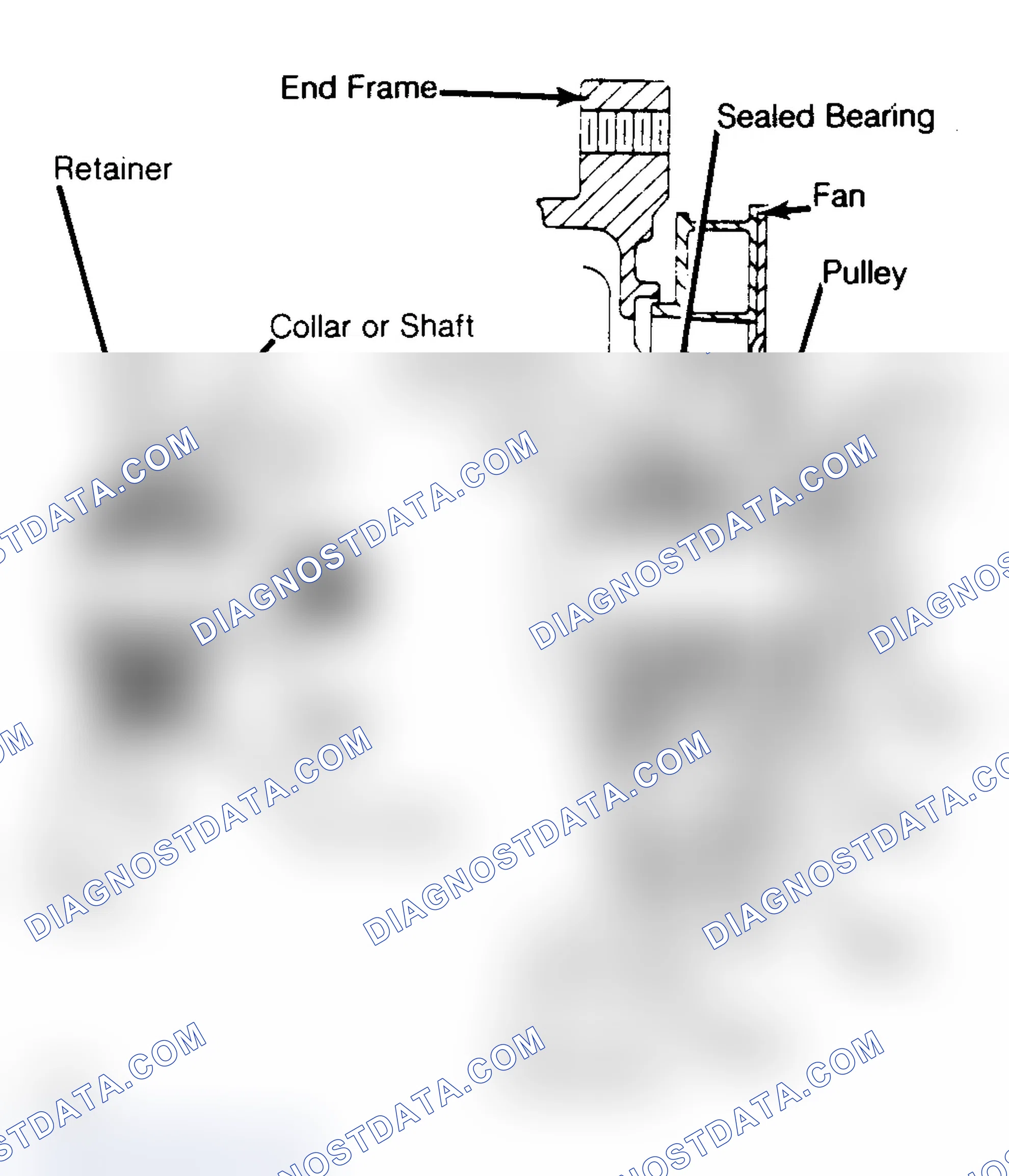 Scheme 13: Drive End Frame Bearing Assembly