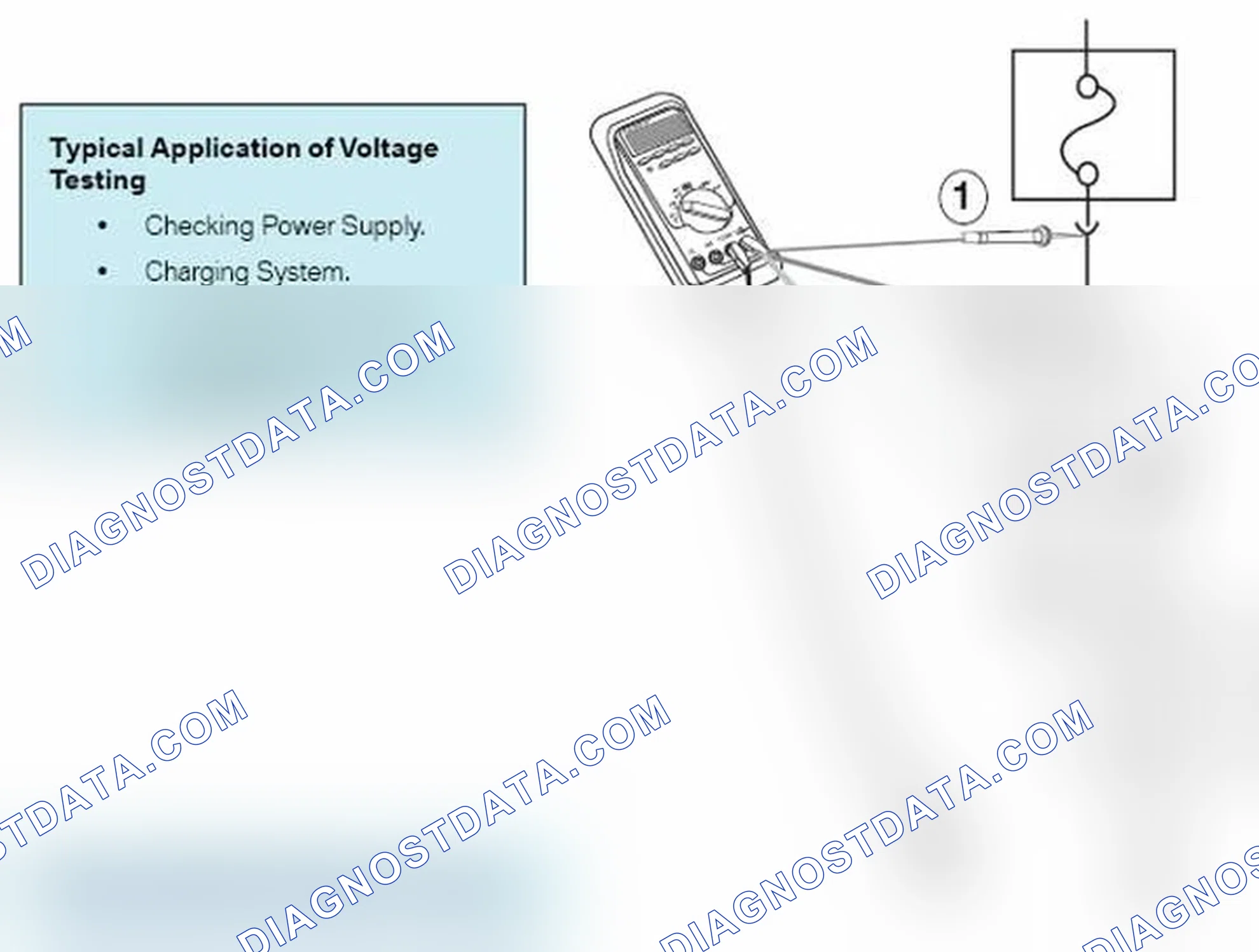 Scheme 287: DVOM will indicate supply or available voltage at that point.
