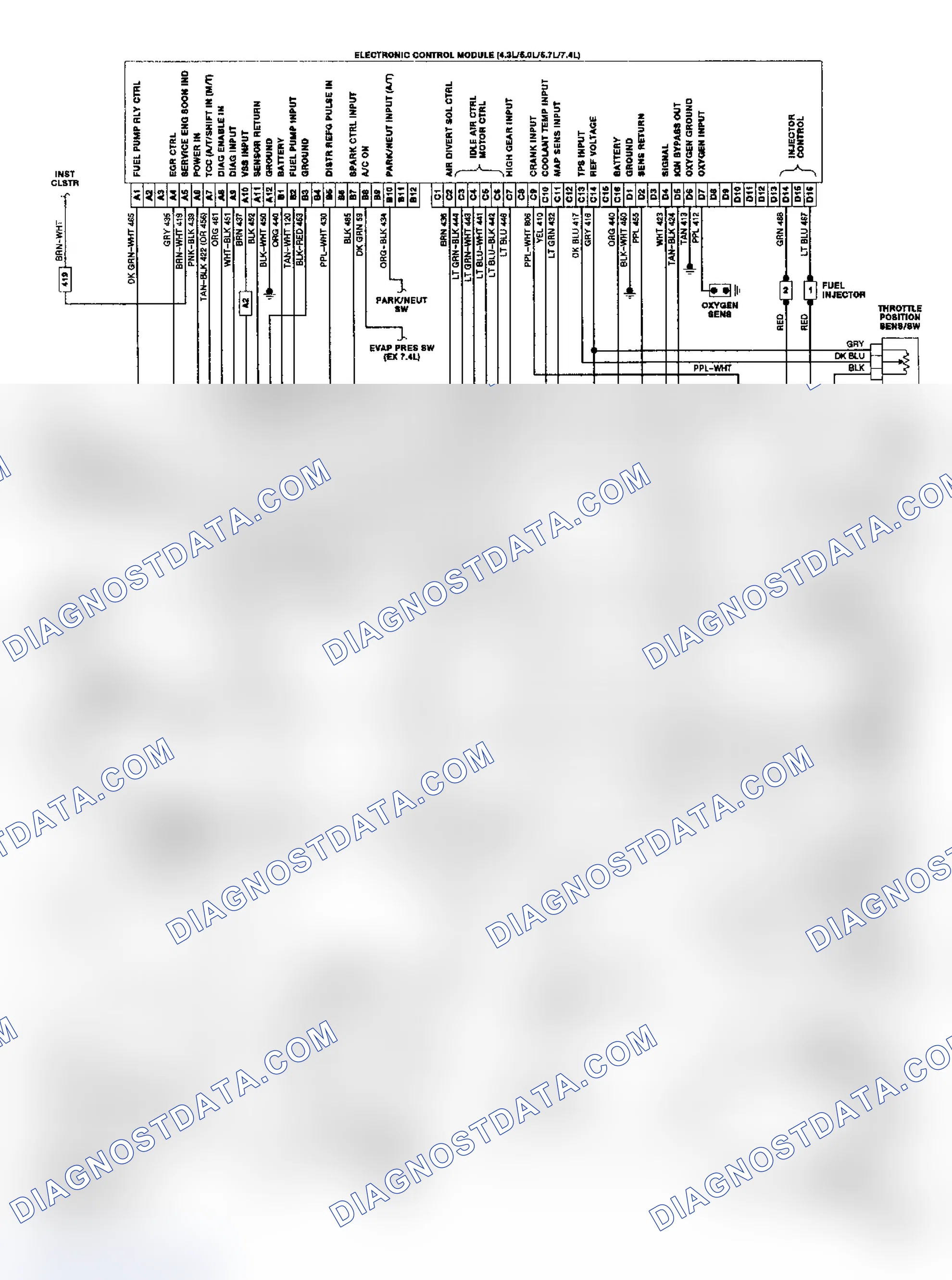 Scheme 20: "G" Series TBI/CCC Wiring Diagram